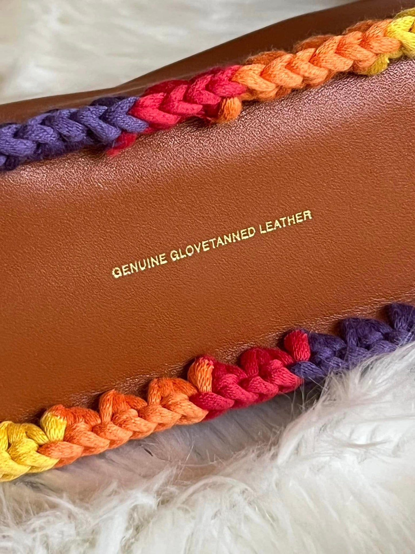 Coach Swinger 20 with Rainbow Crochet