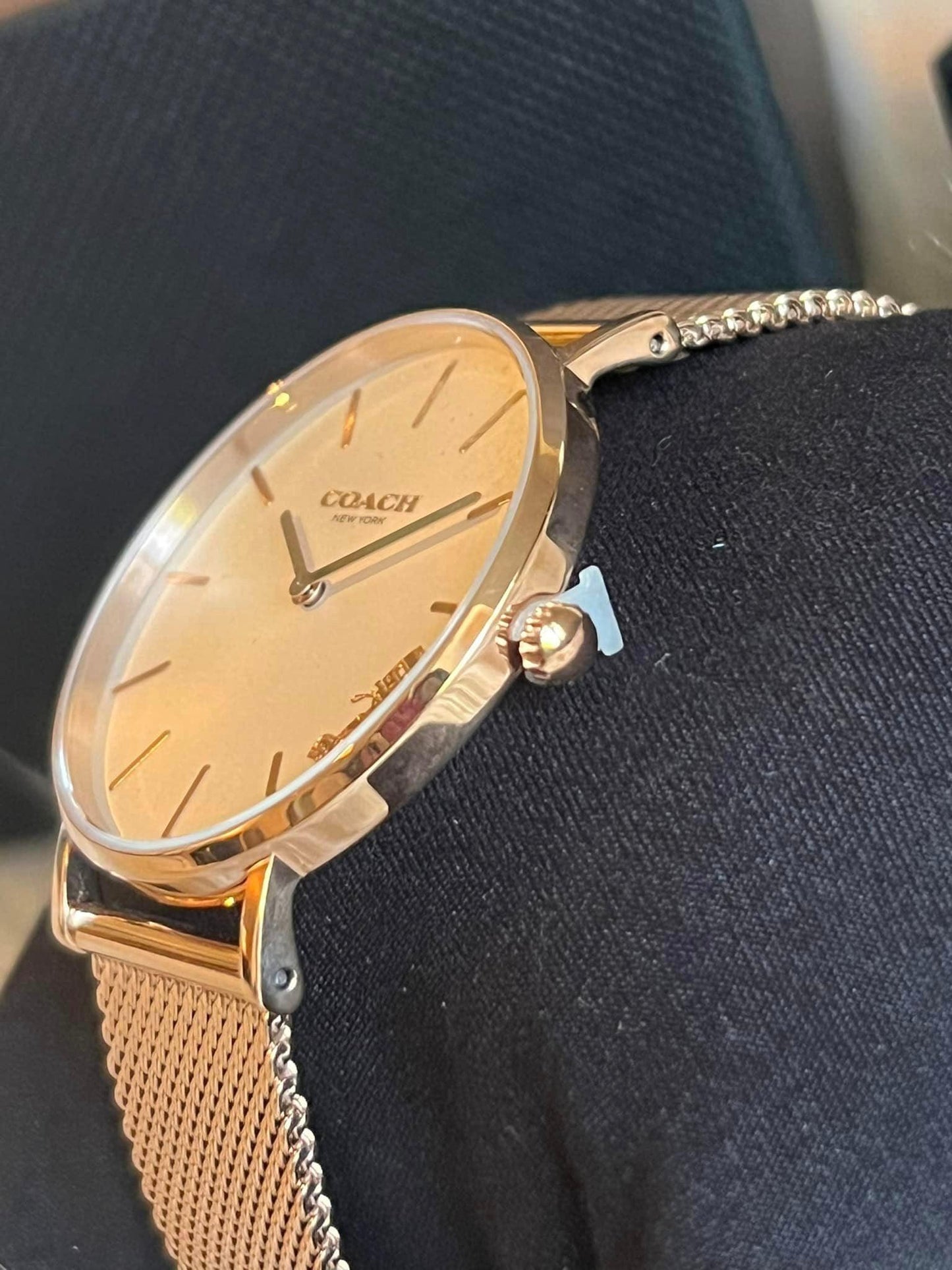 Coach Perry Silver Dial Rose Gold Women’s Watch