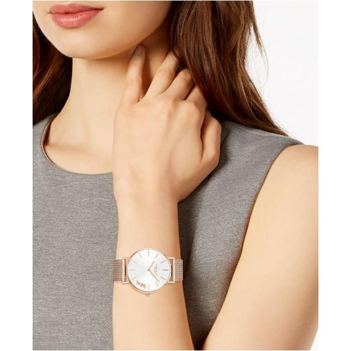 Coach Perry Silver Dial Rose Gold Women’s Watch