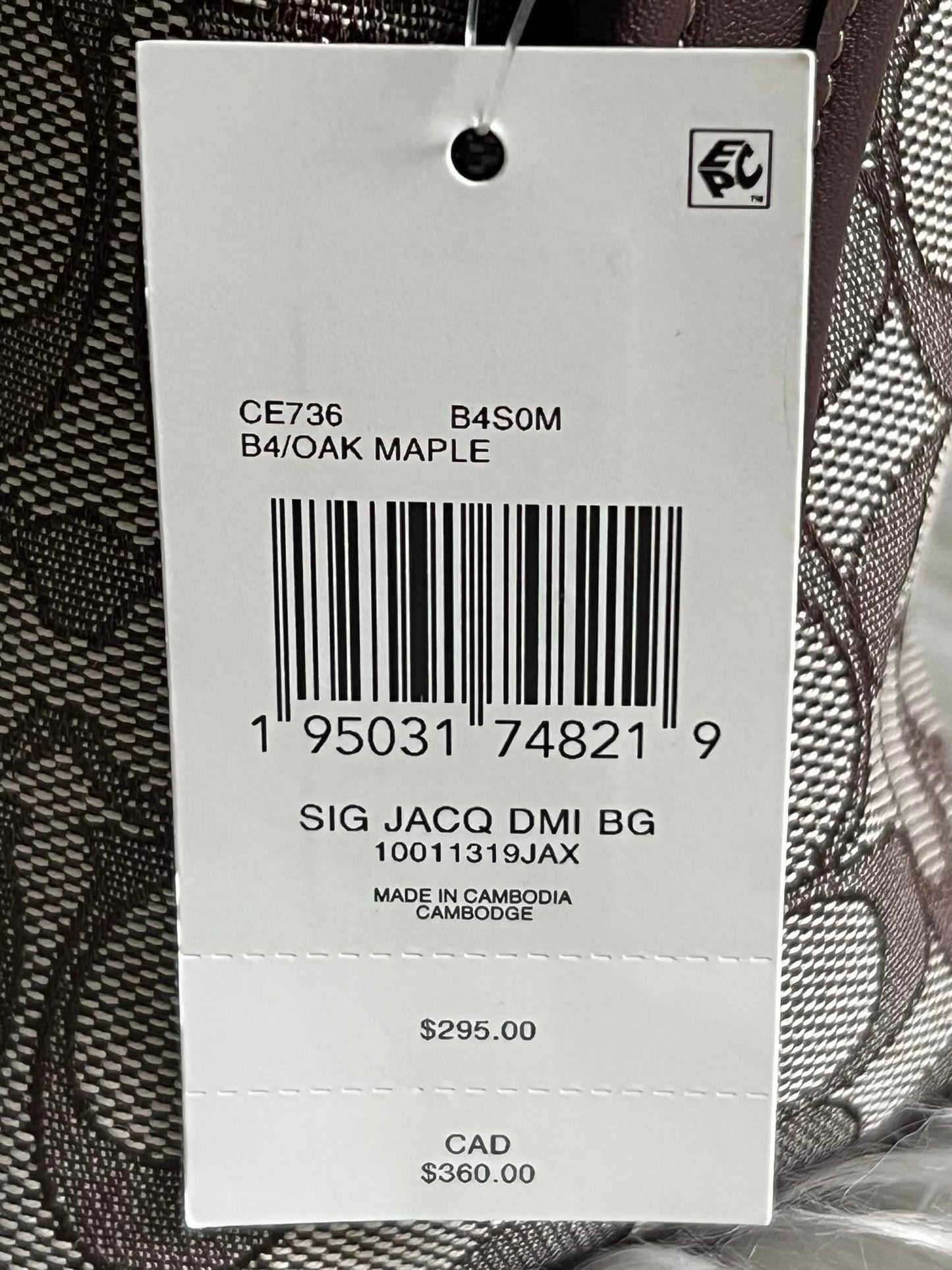 Coach Demi Bag in Signature Jacquard