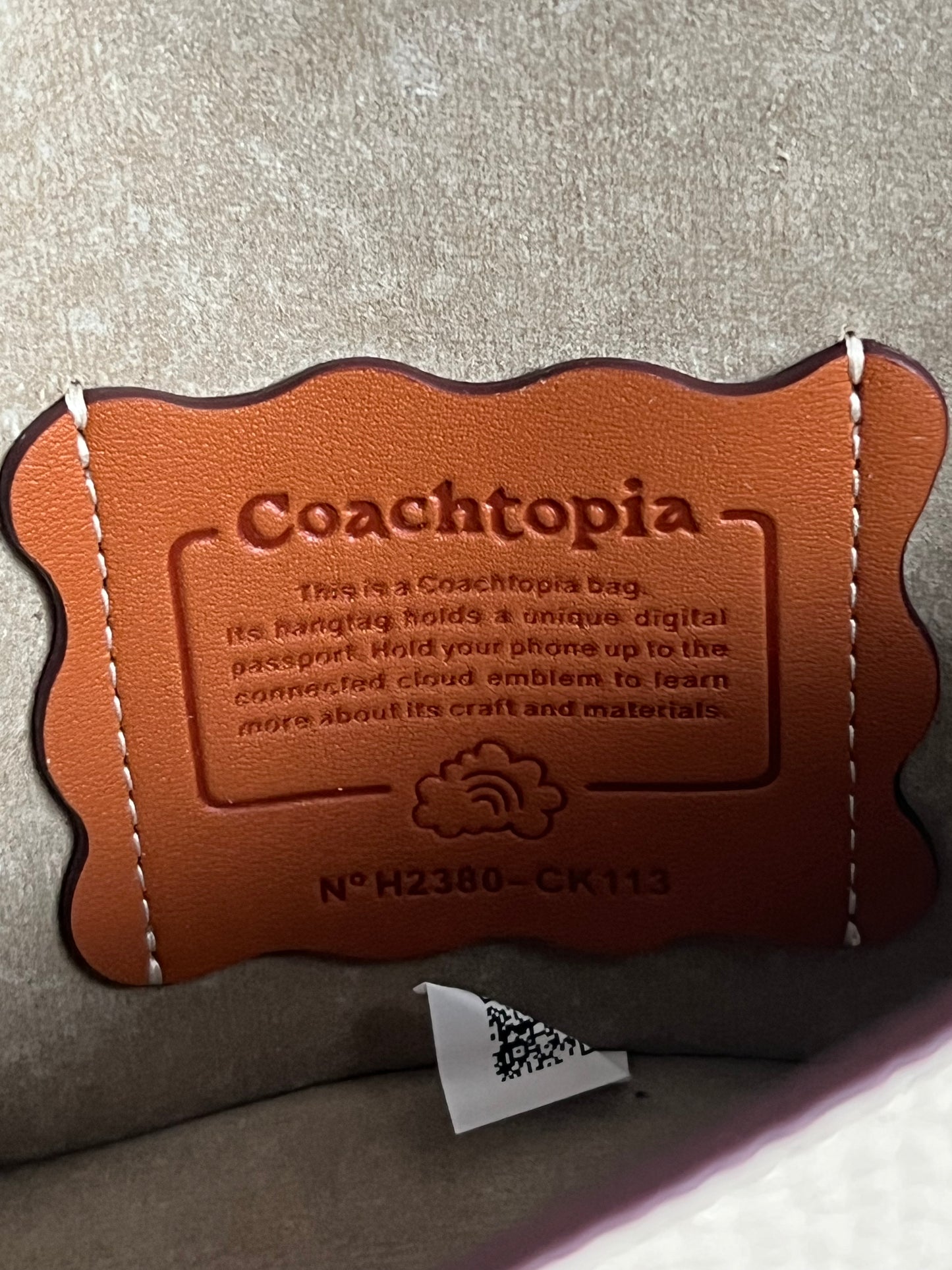 Coach Wavy Dinky Bag in Coachtopia Leather