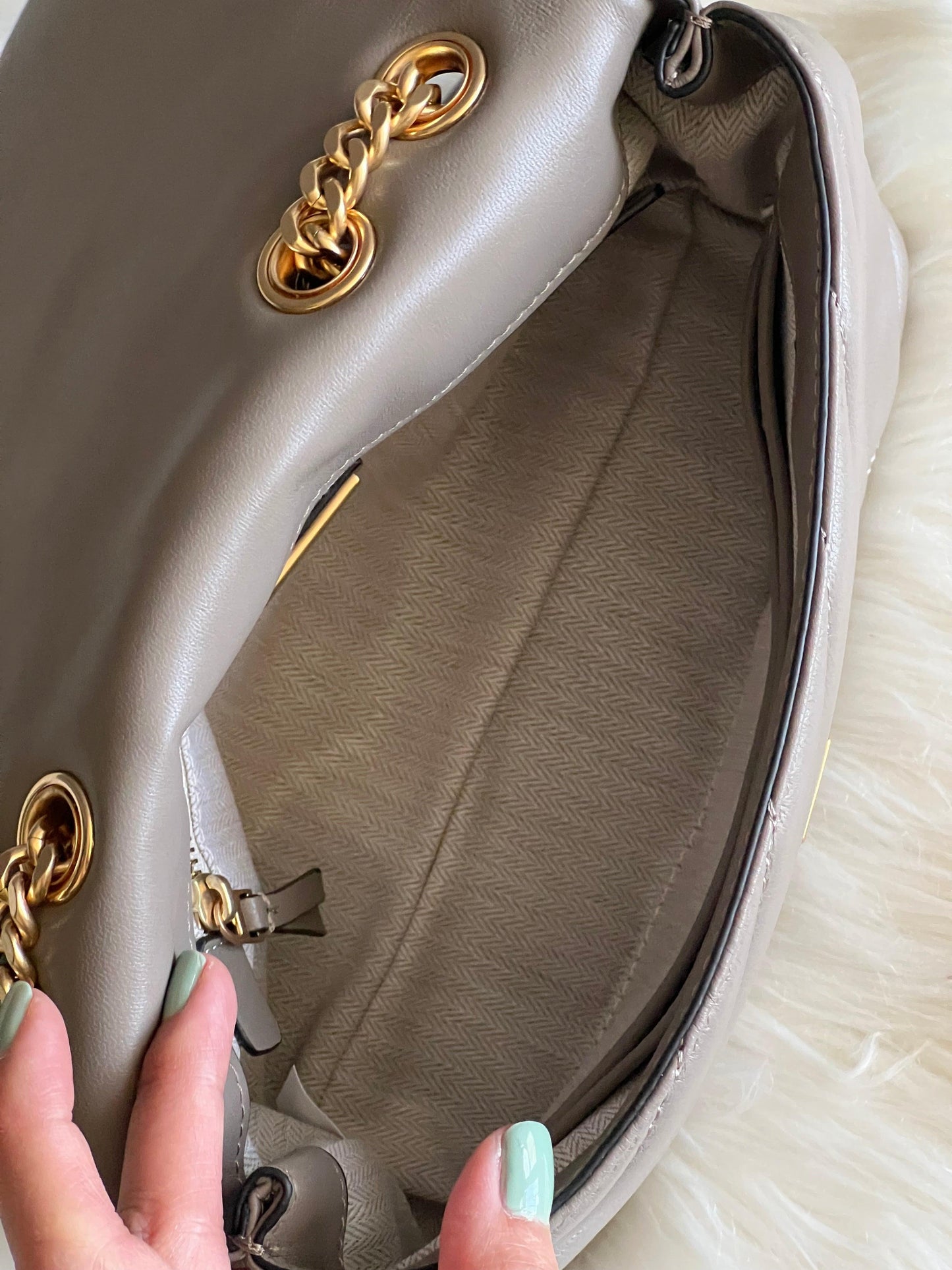 Tory Burch Small Kira Chevron Convertible Shoulder Bag
