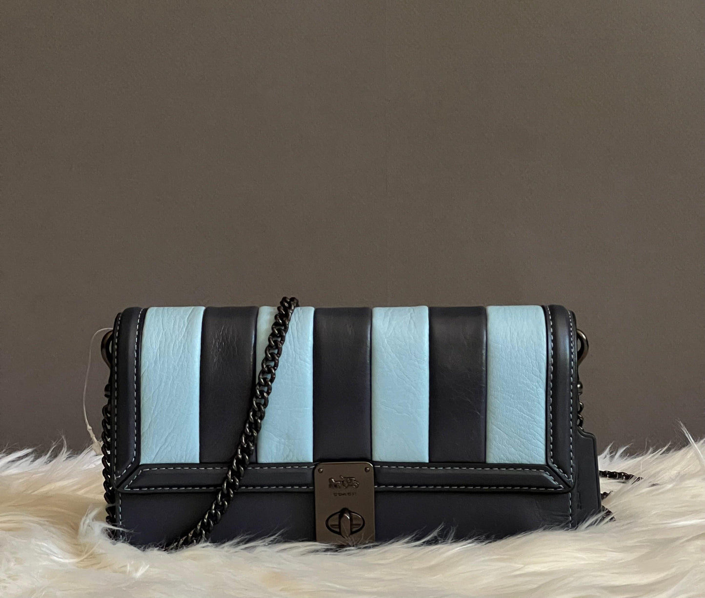 Coach Hutton Clutch with Colorblock Quilting