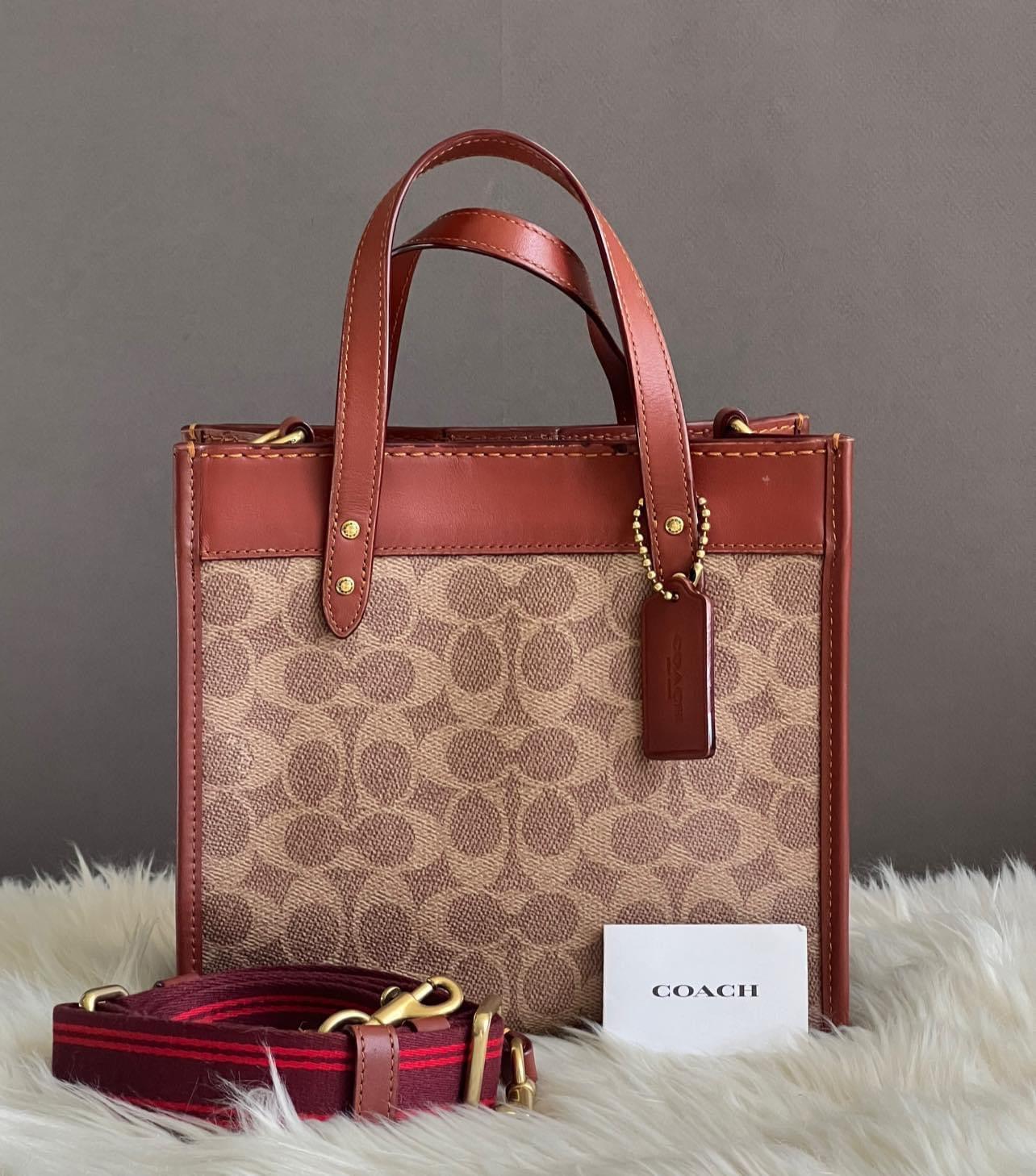 Coach Field Tote 22 in Signature Canvas with Horse and Carriage Print - “AS IS”