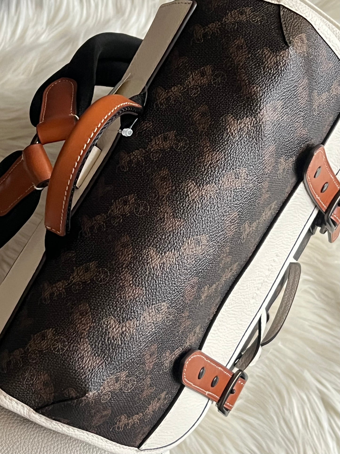 Coach Hitch Backpack with Horse and Carriage Print