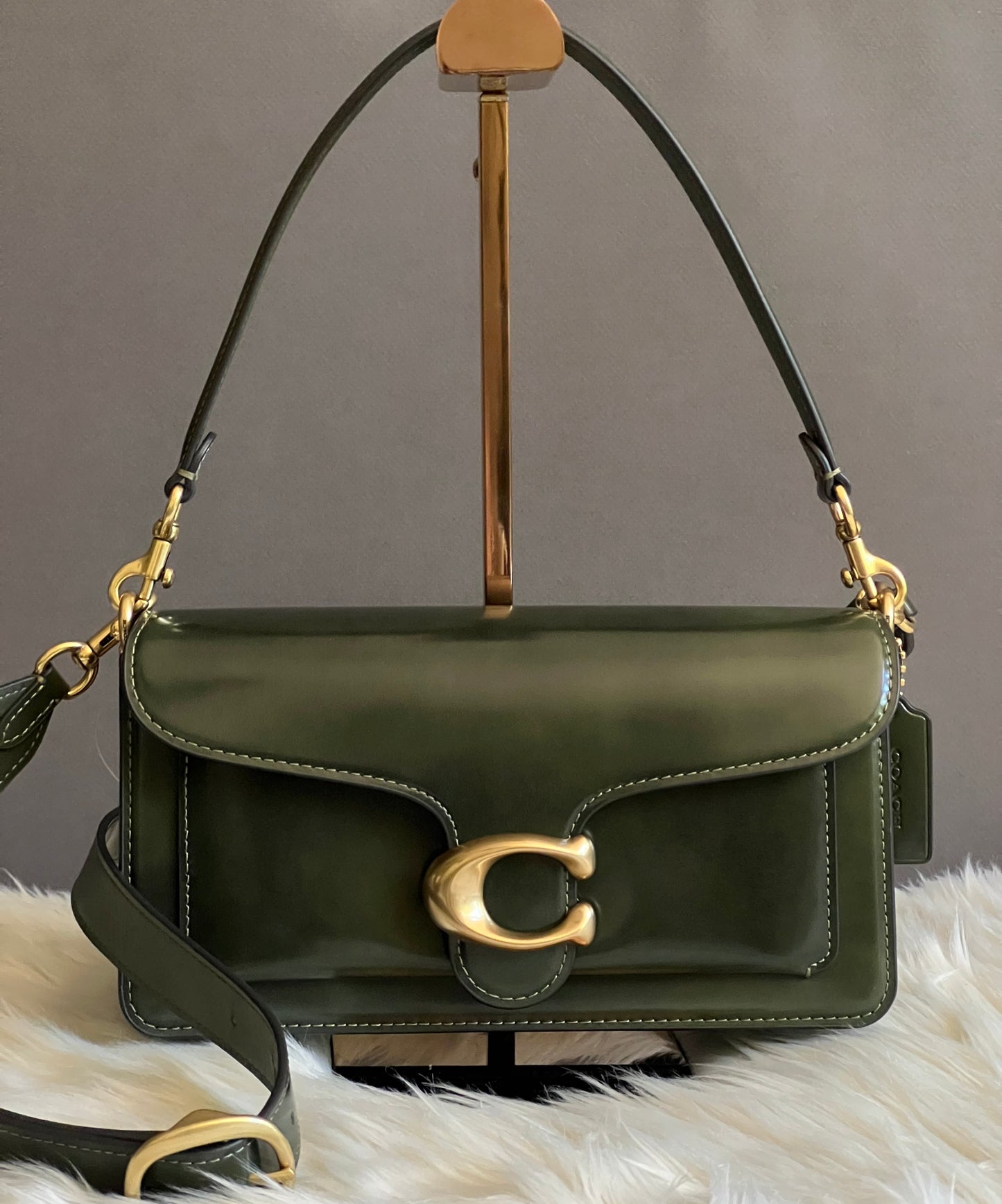 Coach Tabby Shoulder Bag 26 in Spazzolato Leather