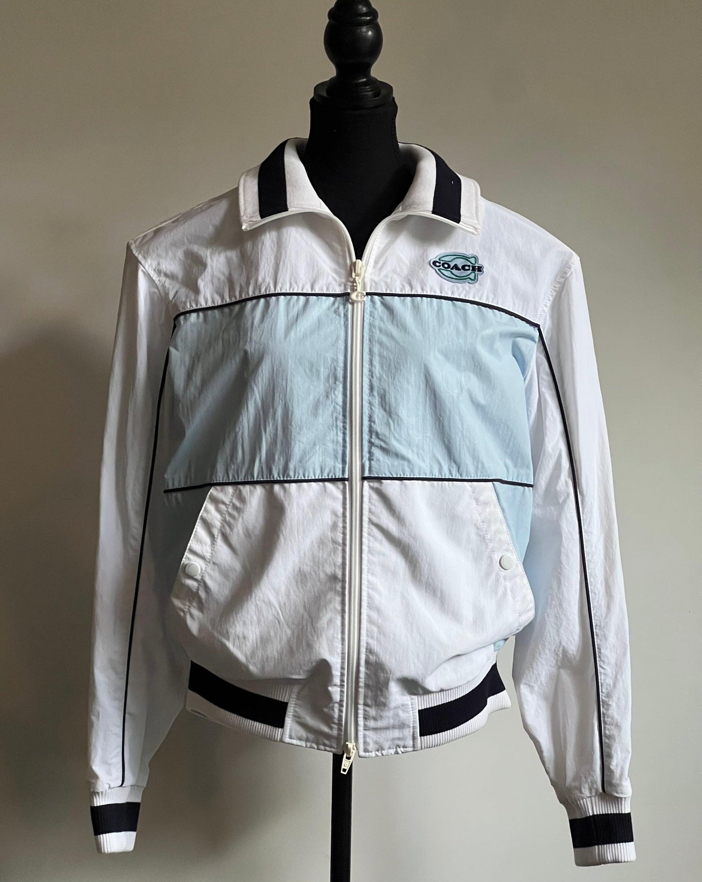 Coach Colorblock Mashup Windbreaker In Recycled Nylon
