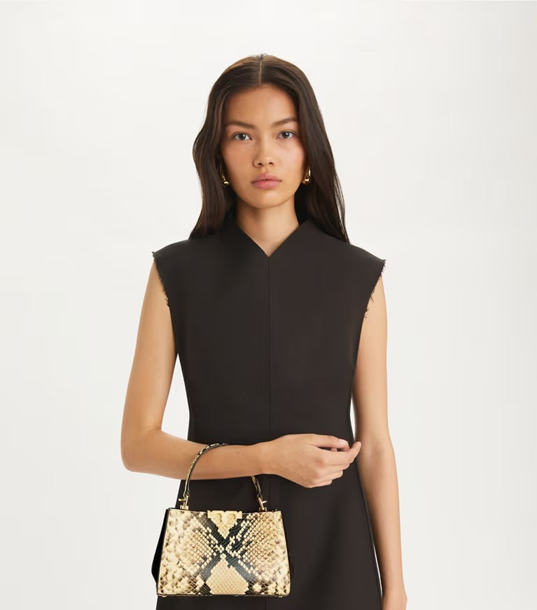 Tory Burch Eleanor Lizard Mini Satchel