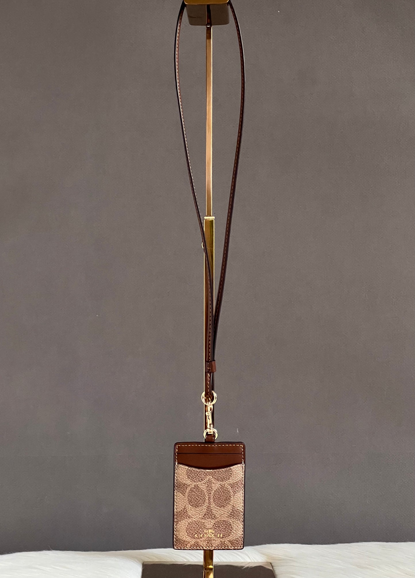 Coach ID Lanyard in Signature Canvas