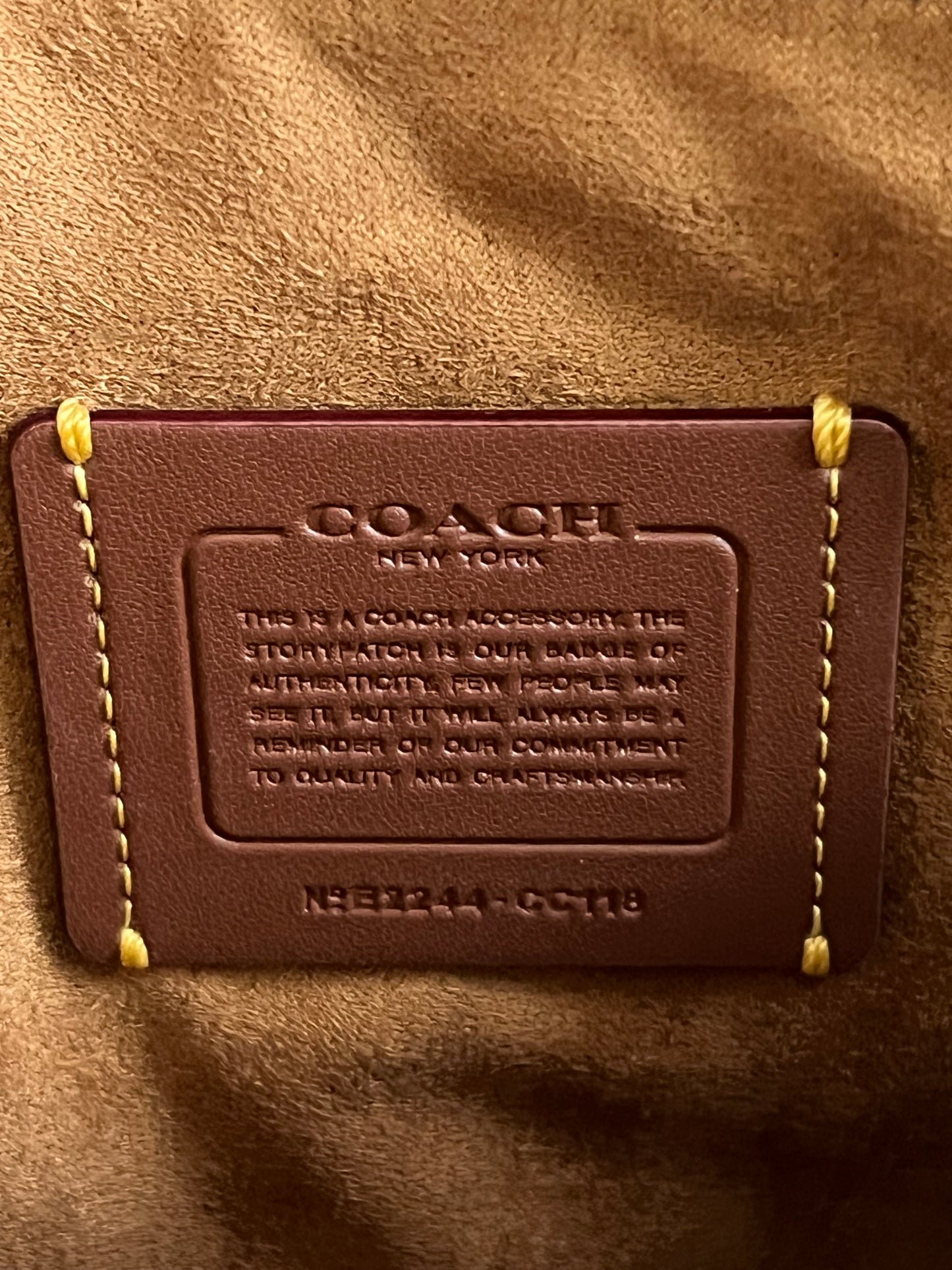 Coach Charter Pouch With Coach Badge