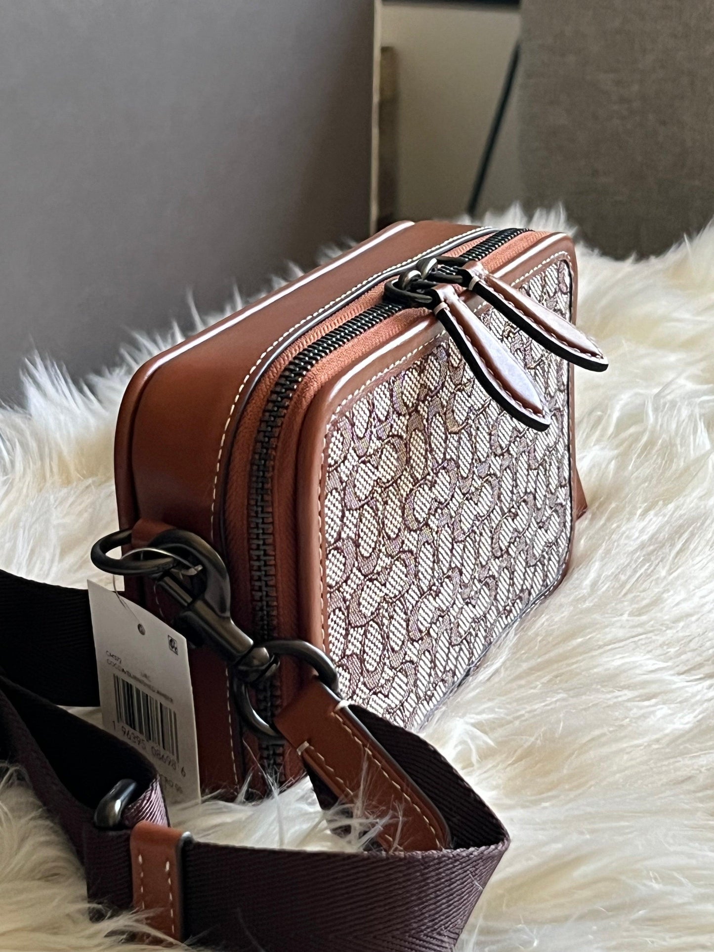 Coach Charter Slim Crossbody in Micro Signature Jacquard