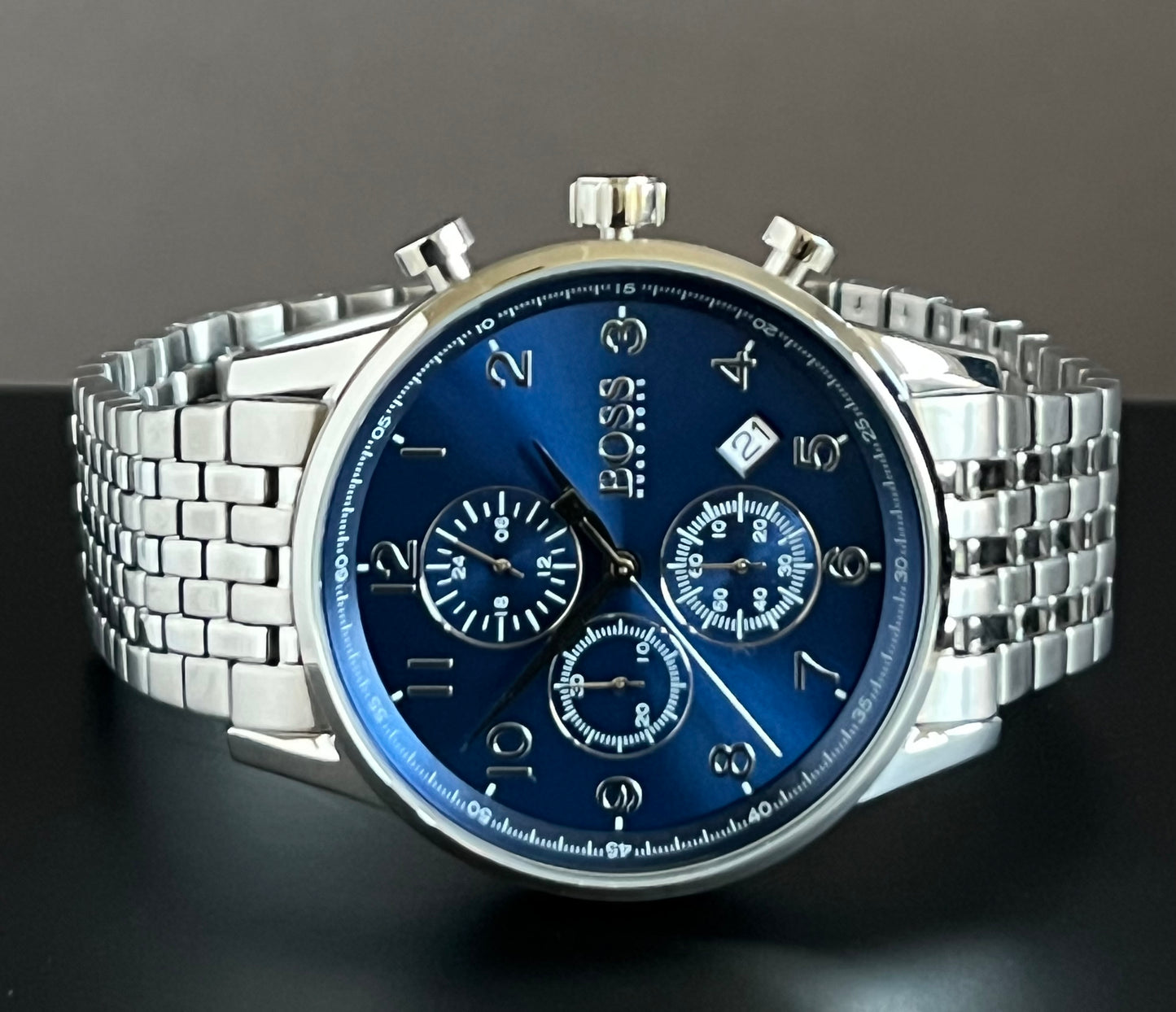 Hugo Boss Men’s Blue Navigator Chronograph Watch