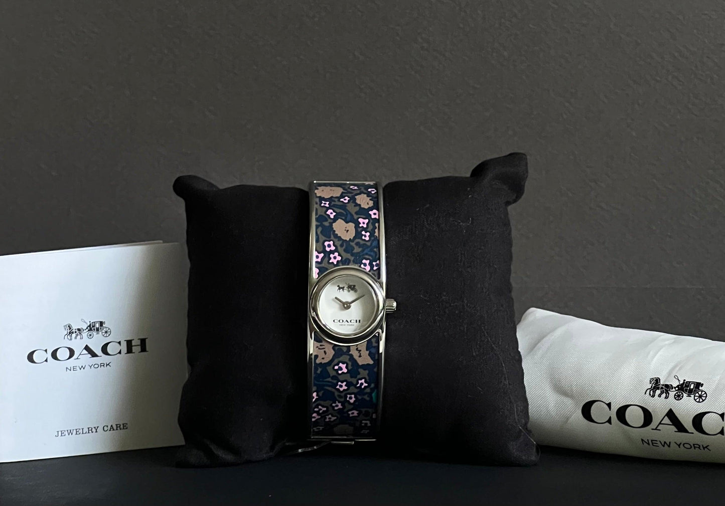 Coach Scout Bangle Watch in Blue Floral