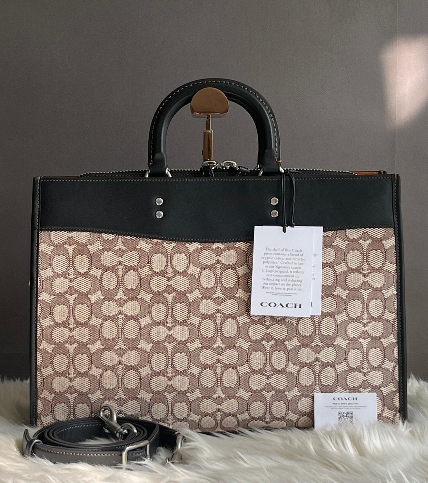 Coach Rogue Brief in Signature Textile Jacquard