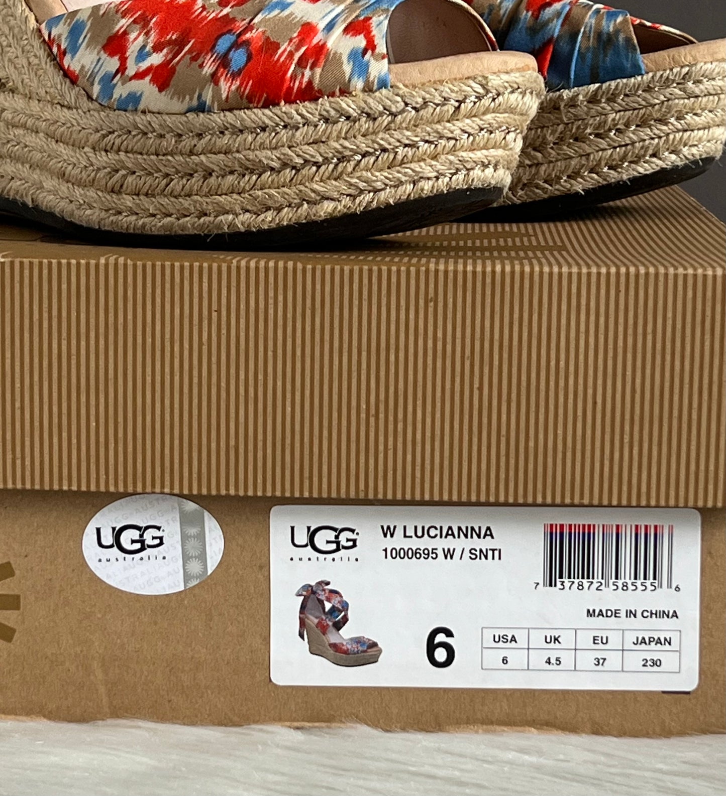 UGG Lucianna Platform Wedge Sandals