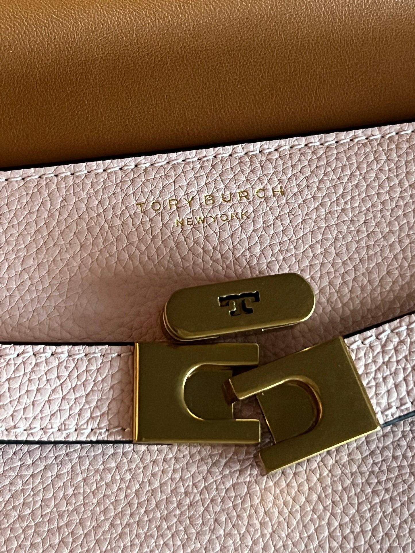 Tory Burch Lee Radziwill Pebbled Shoulder Bag