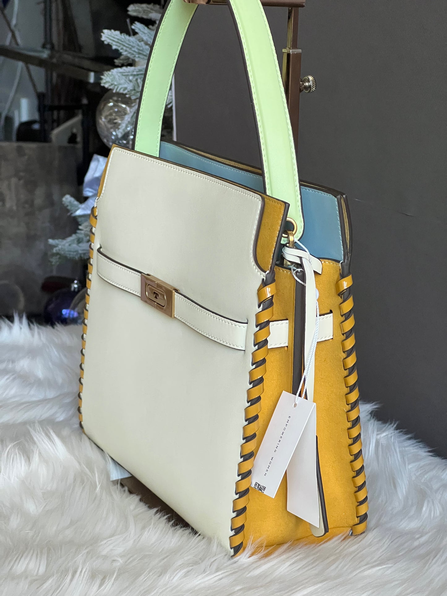 Tory Burch Small Lee Radziwill Whipstitch Double Bag