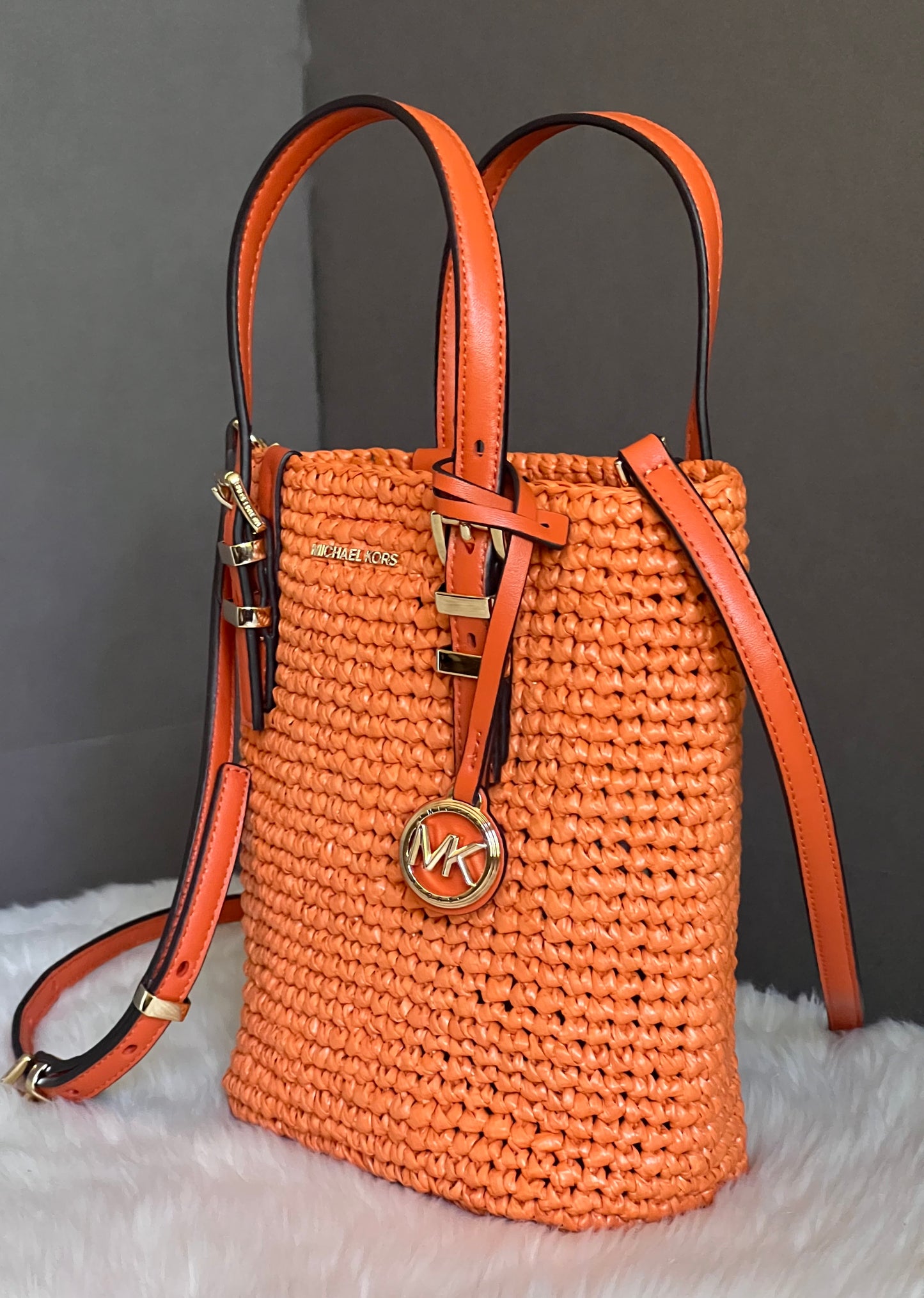 Michael Kors Quinn Extra-Small Crocheted Crossbody Bag