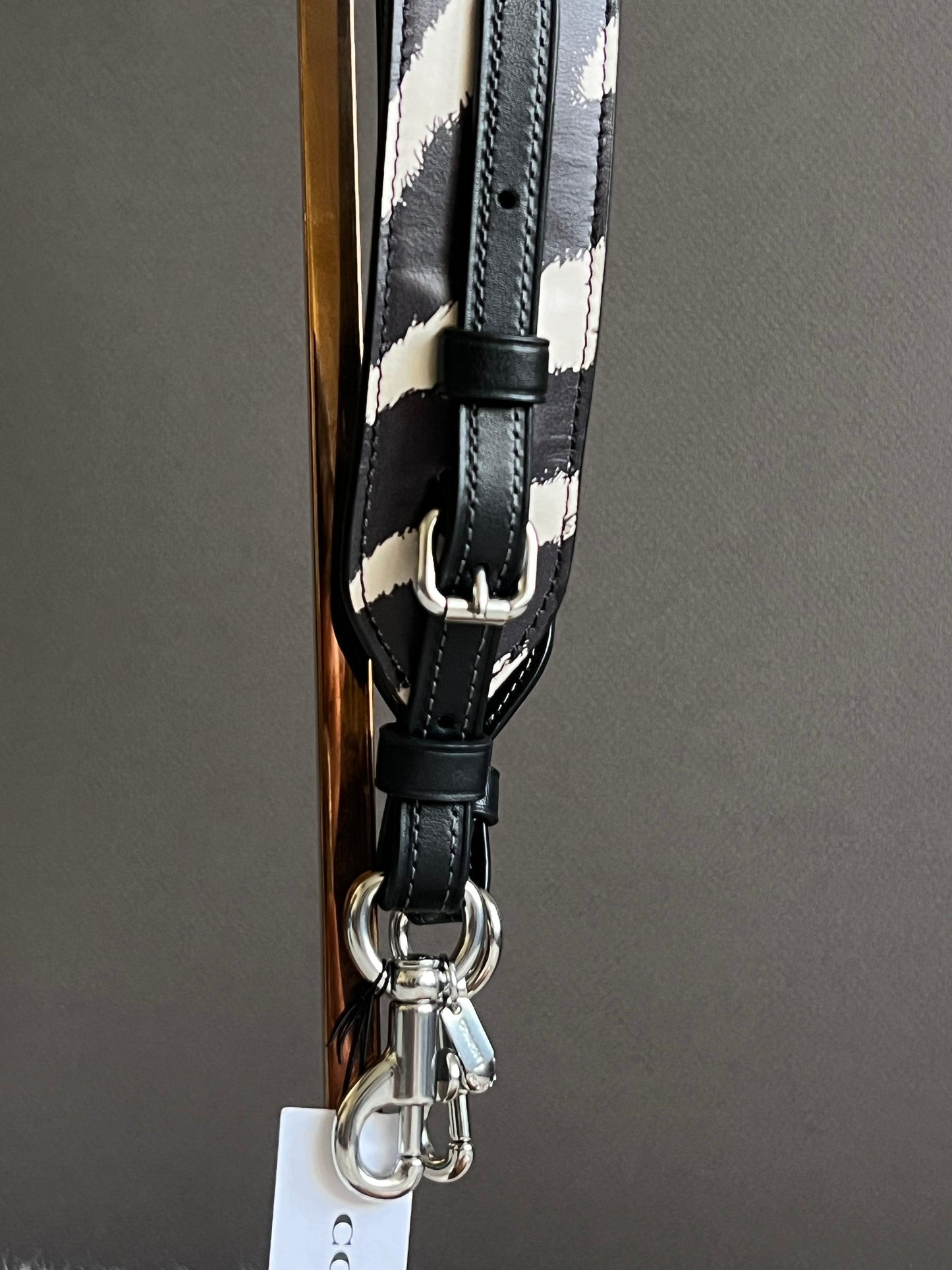 Coach Strap with Zebra Print