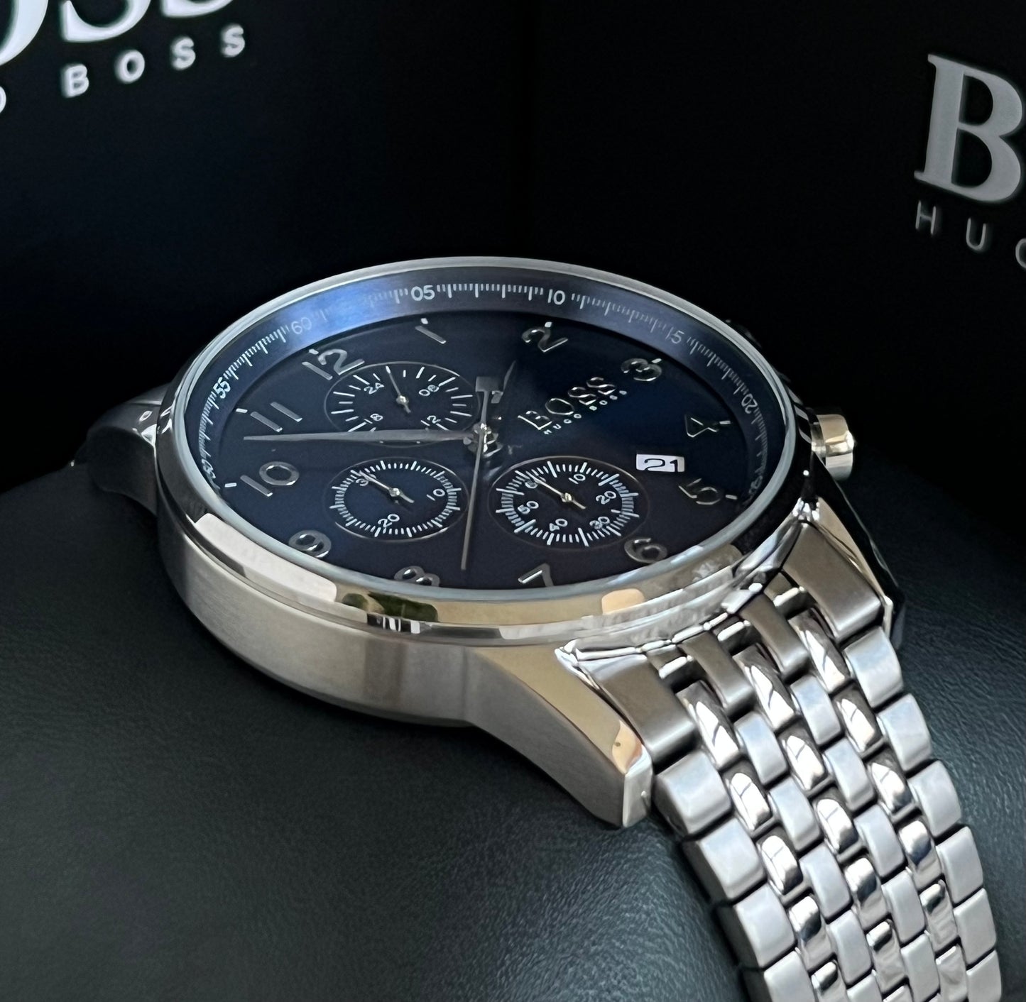 Hugo Boss Men’s Blue Navigator Chronograph Watch