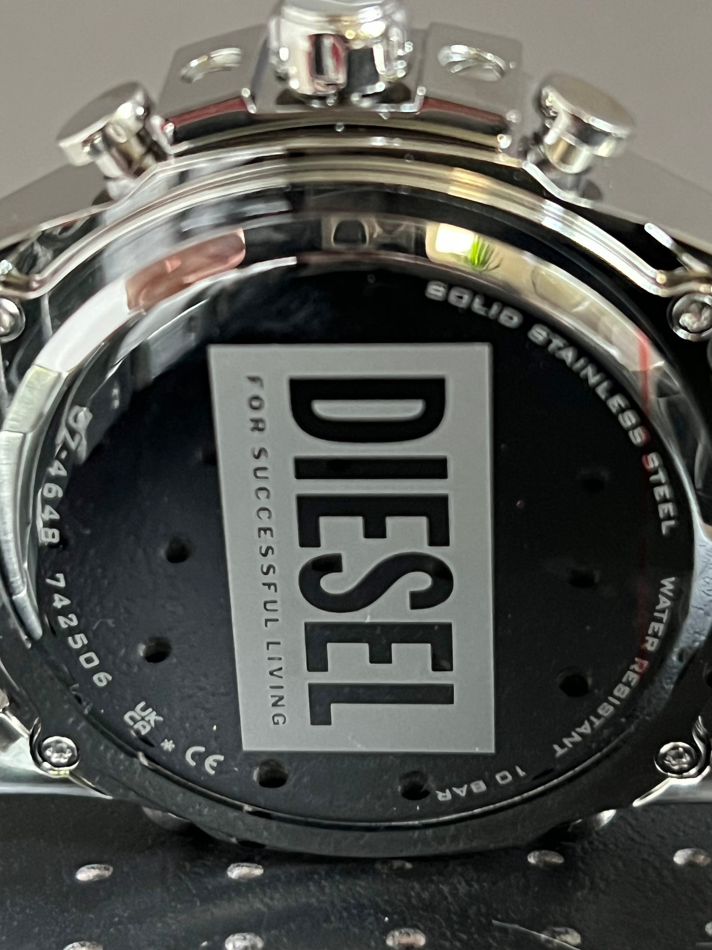 Diesel Men’s Mega Chief Ana-Digi Stainless Steel Watch