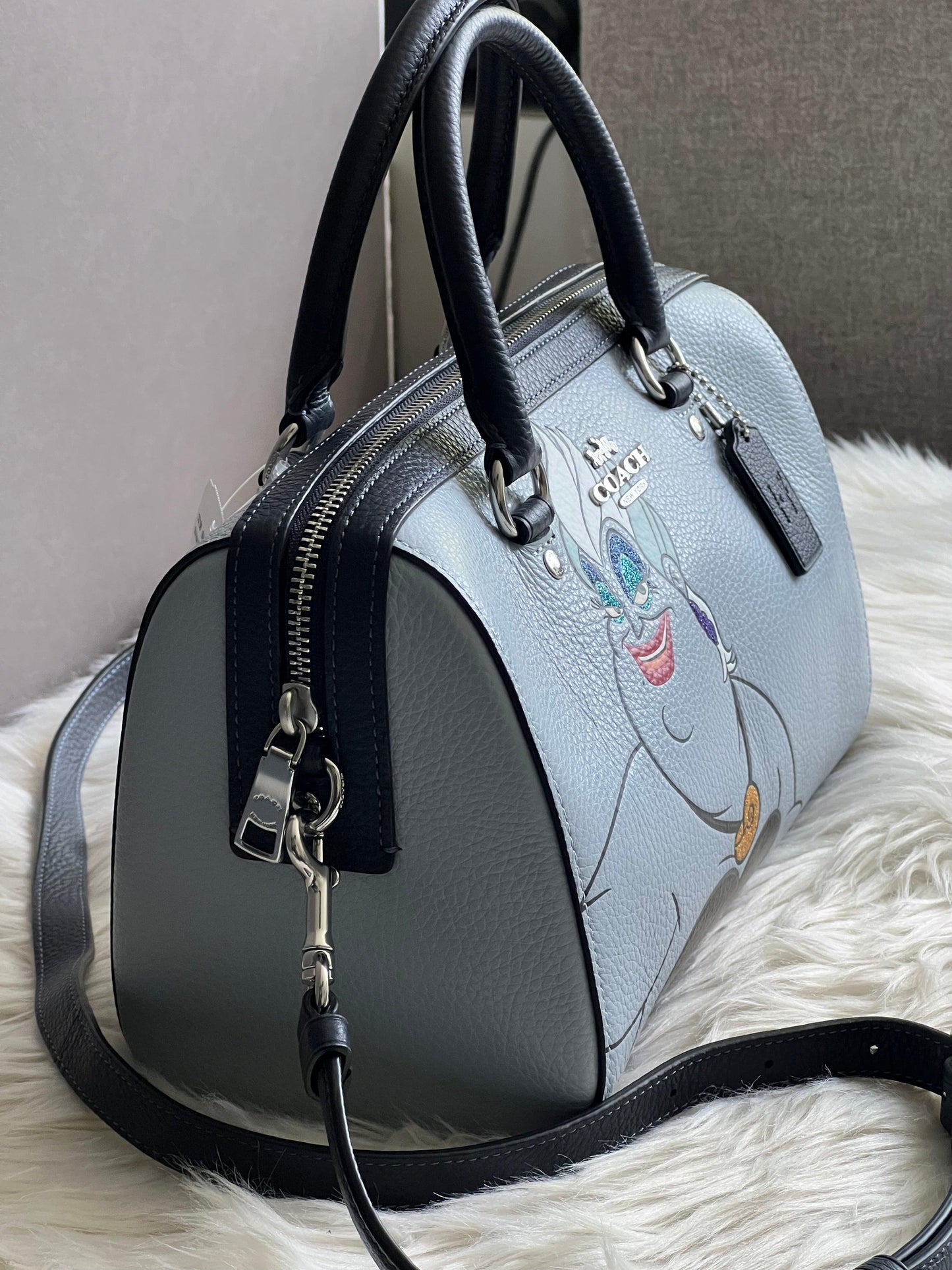 Disney X Coach Rowan Satchel with Ursula Motif