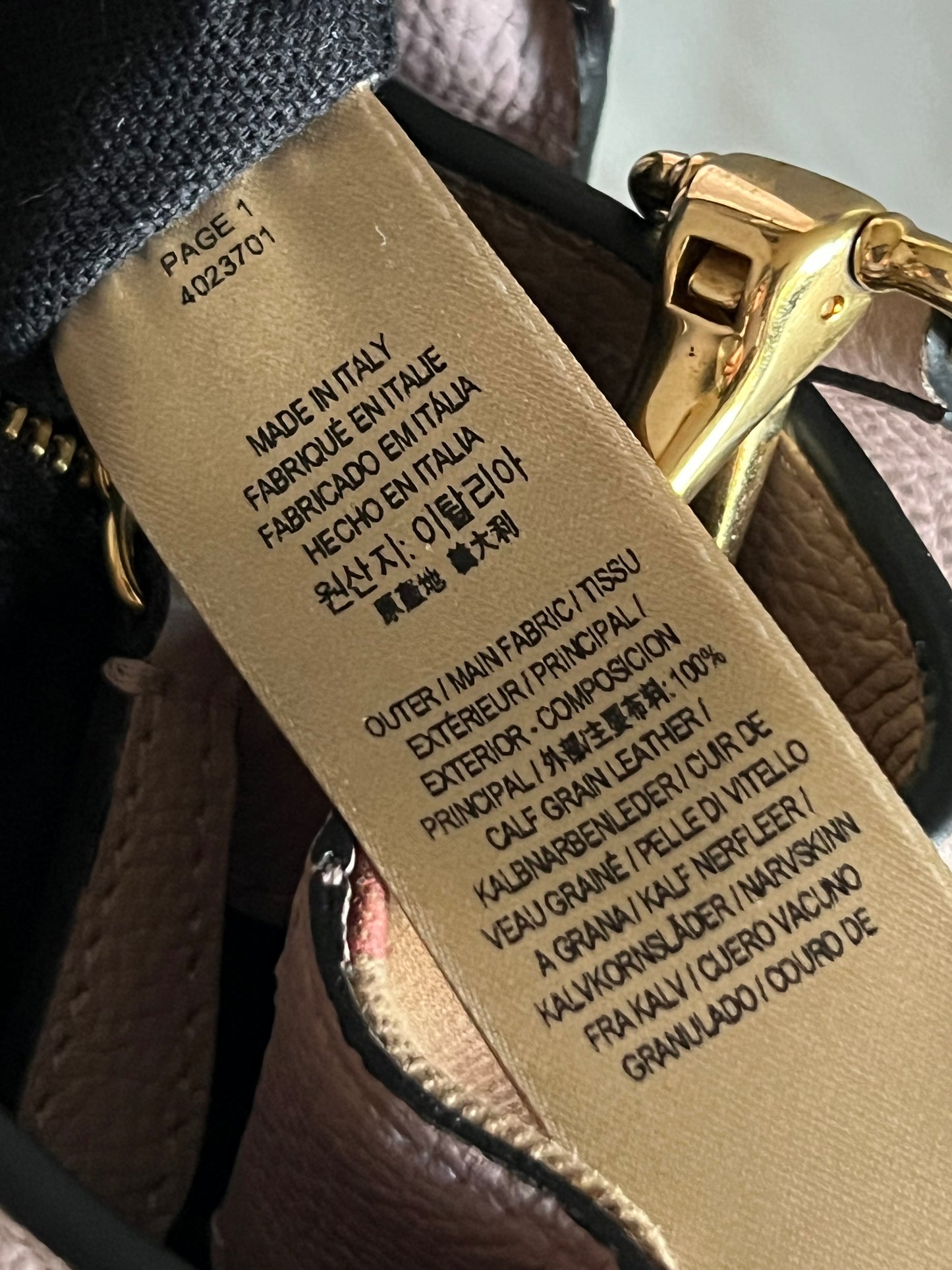 Burberry Derby Leather House Check Small Banner Tote Bag