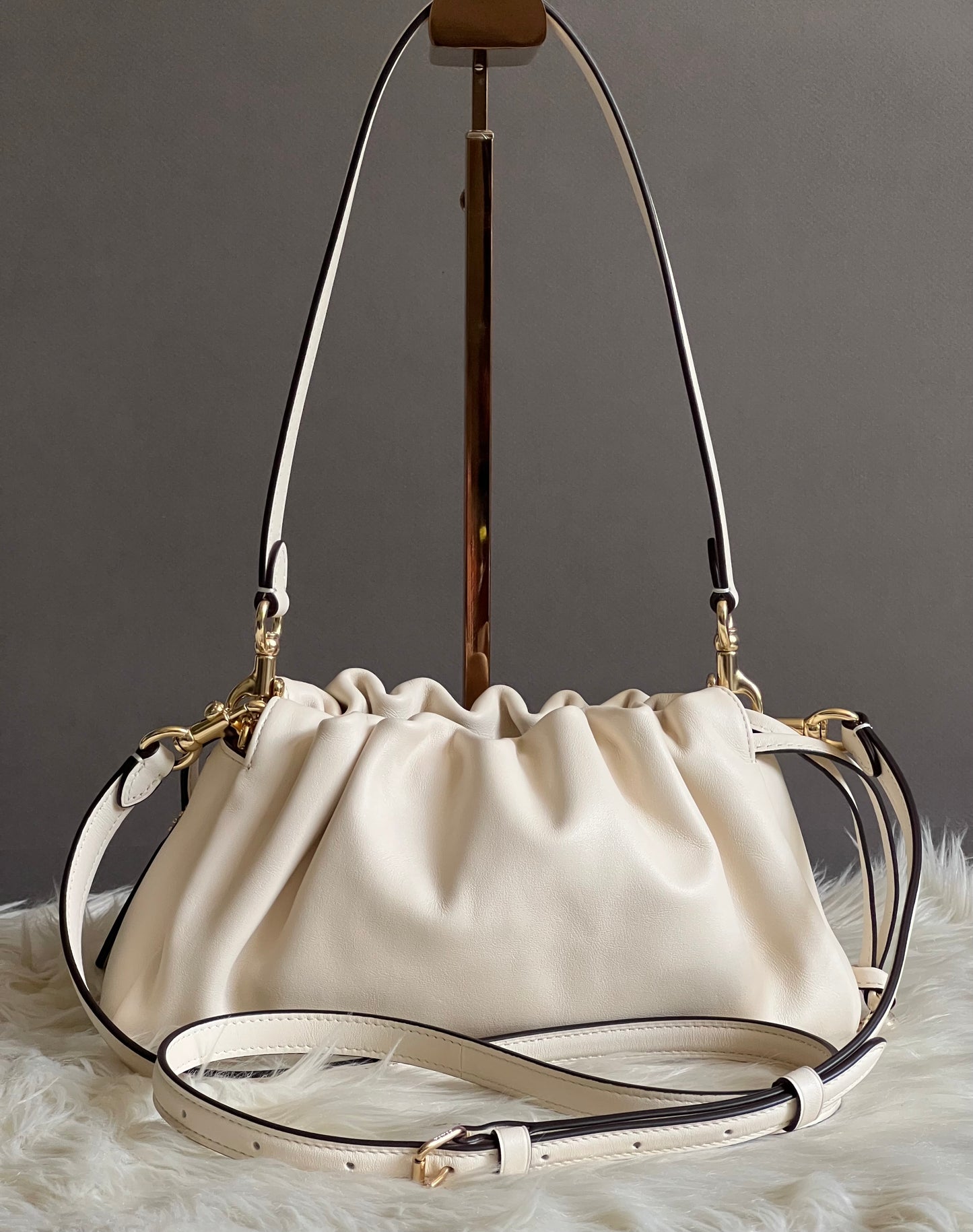 Coach Faye Shoulder Bag with Ruching