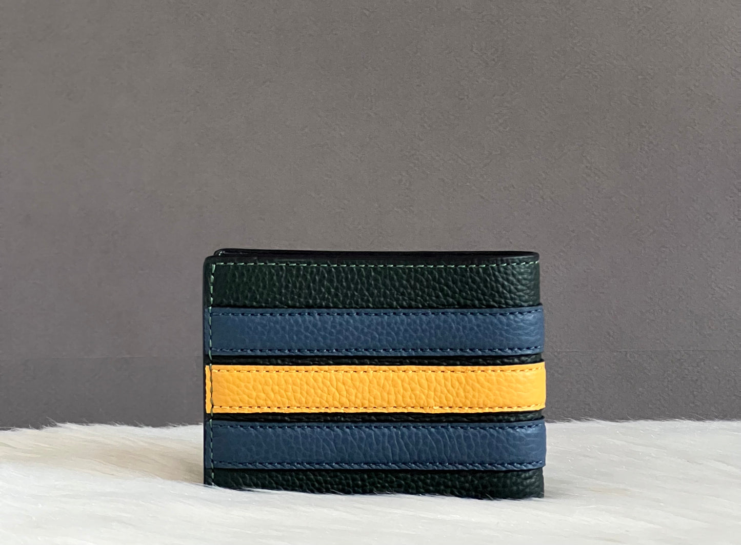 Coach Men’s Slim Billfold Wallet with Varsity Stripe
