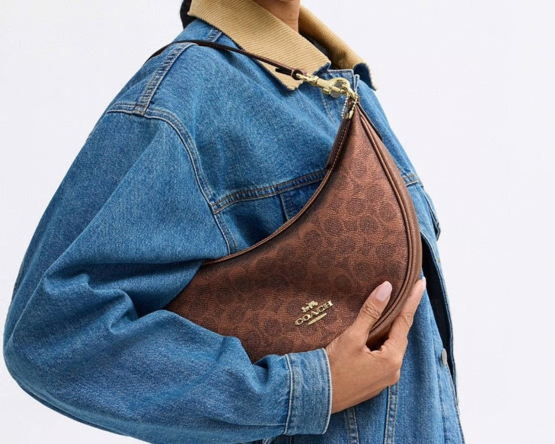 Coach Aria Shoulder Bag In Signature Canvas