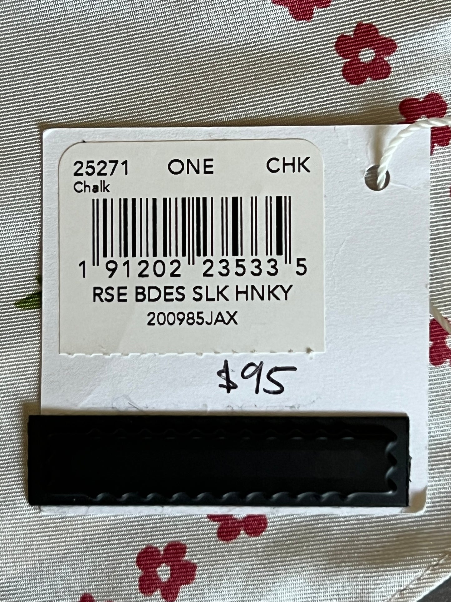 Coach Cross Stitch Floral Hanky