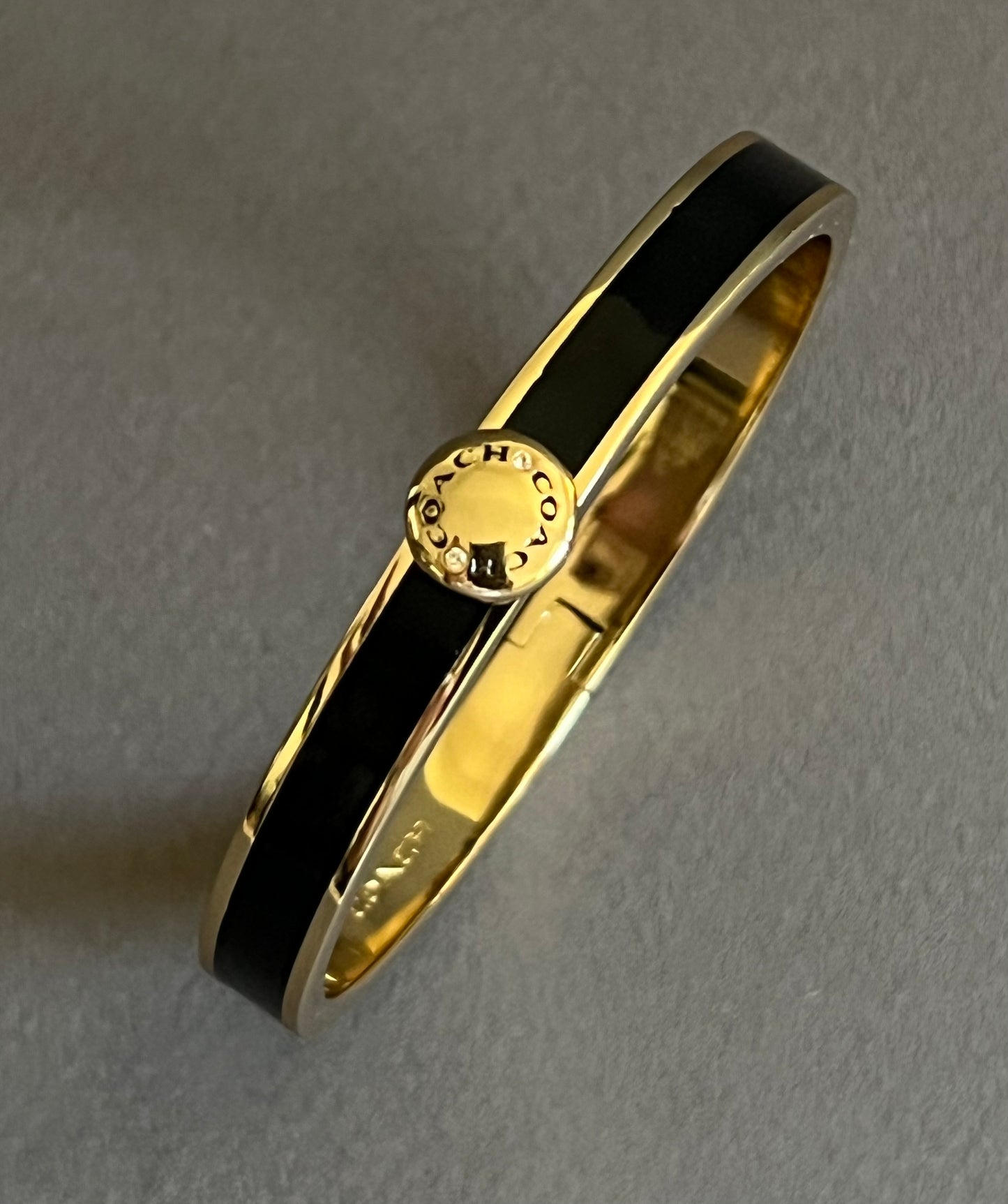 Coach Rivet Enamel Hinged Bangle