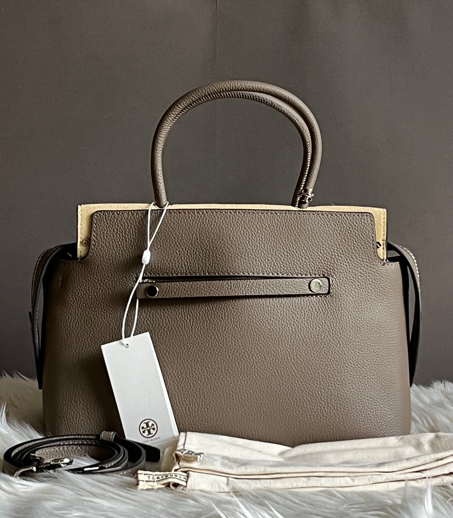 Tory Burch Mercer Pebbled Satchel