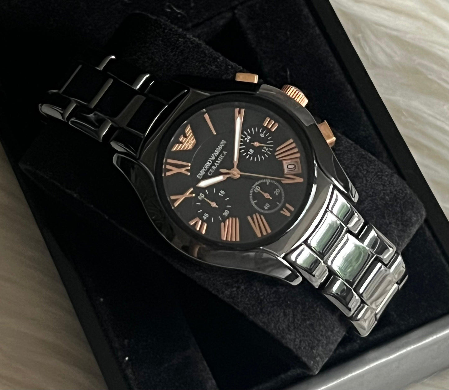 Emporio Armani Women’s Ceramica Chronograph Watch
