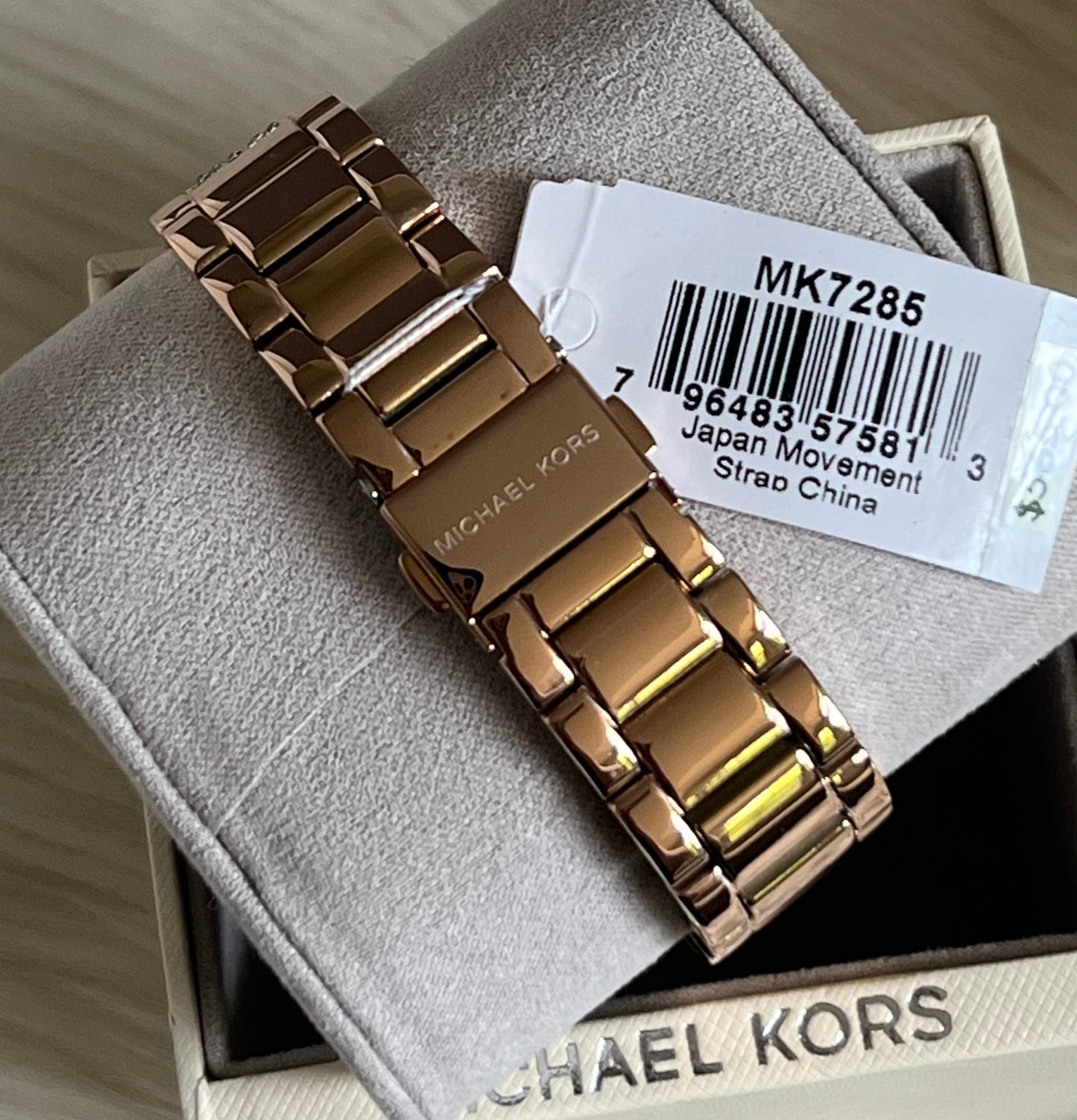 Michael Kors Women’s Layton Chronograph Rose Gold-Tone Watch