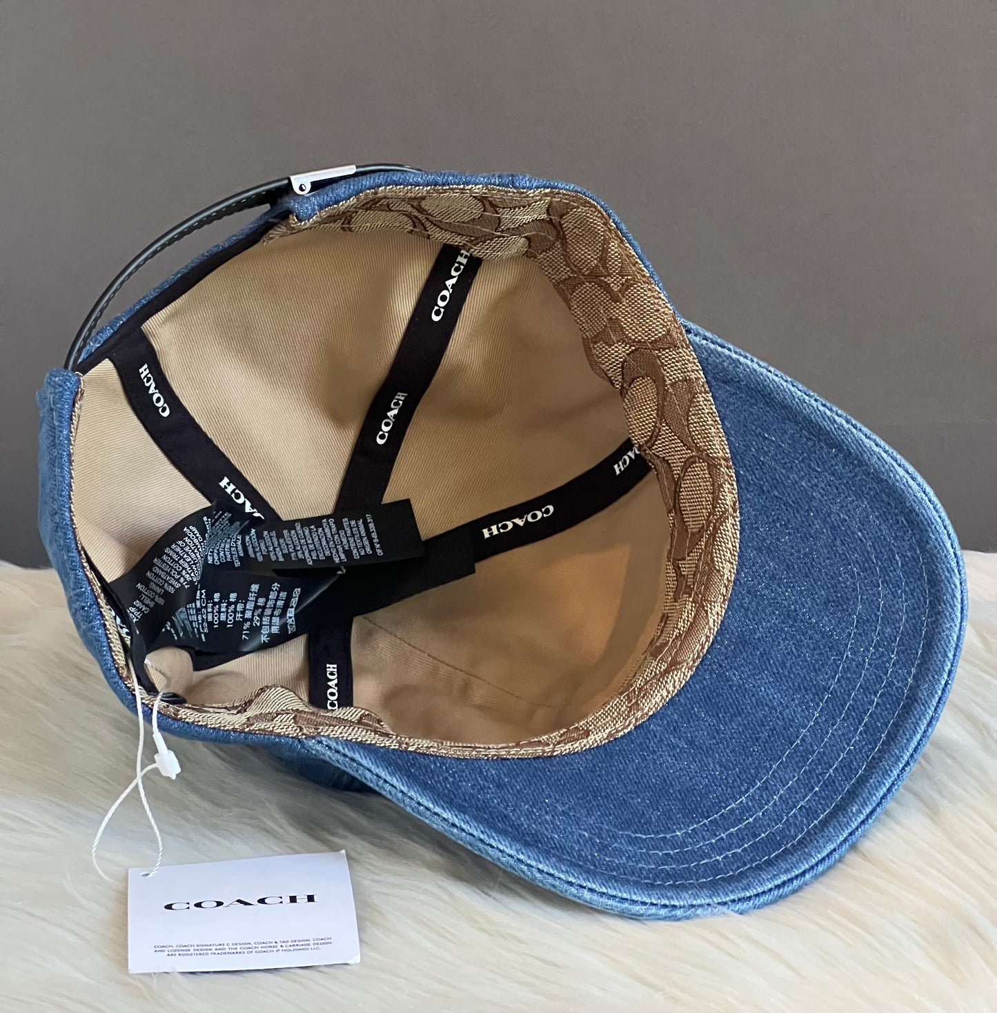 Coach Denim Baseball Hat