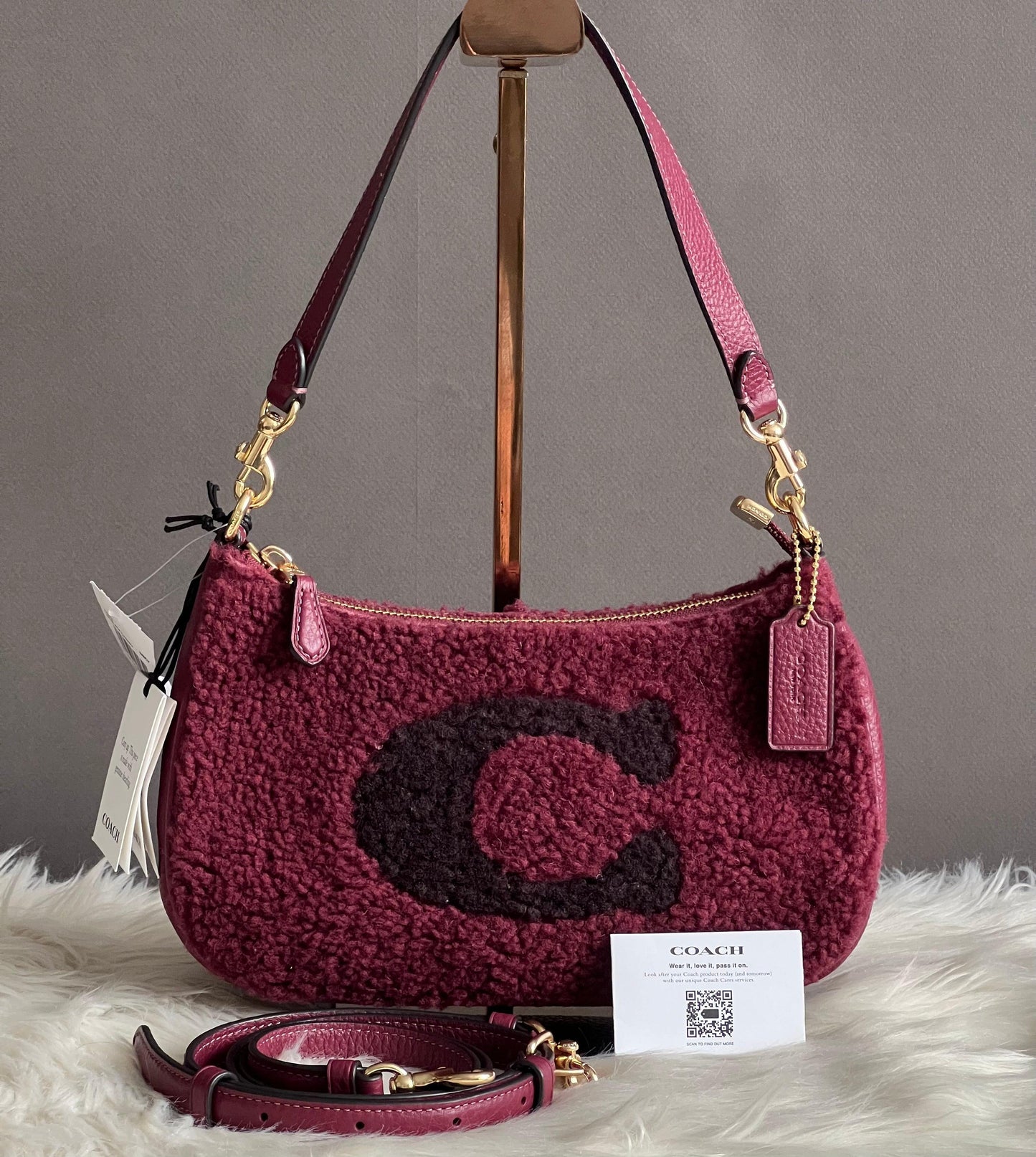 Coach Teri Shoulder Bag with Coach Motif