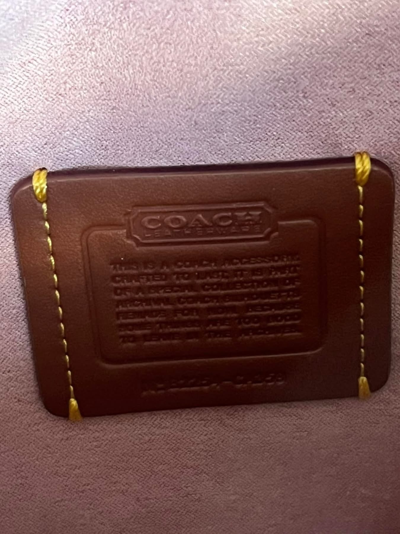 Coach Foldover Cut Out Clutch Crossbody