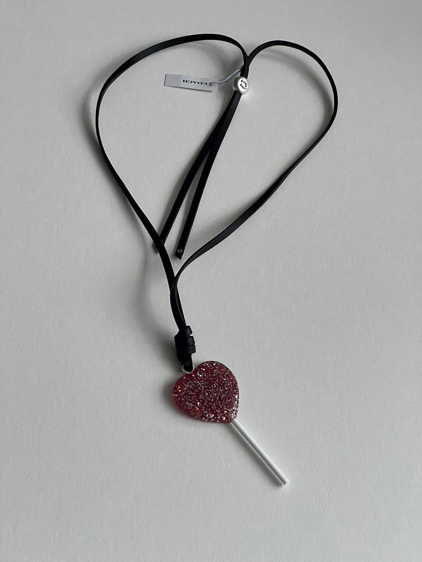 Coach The Lil Nas X Drop Heart Lollipop Necklace