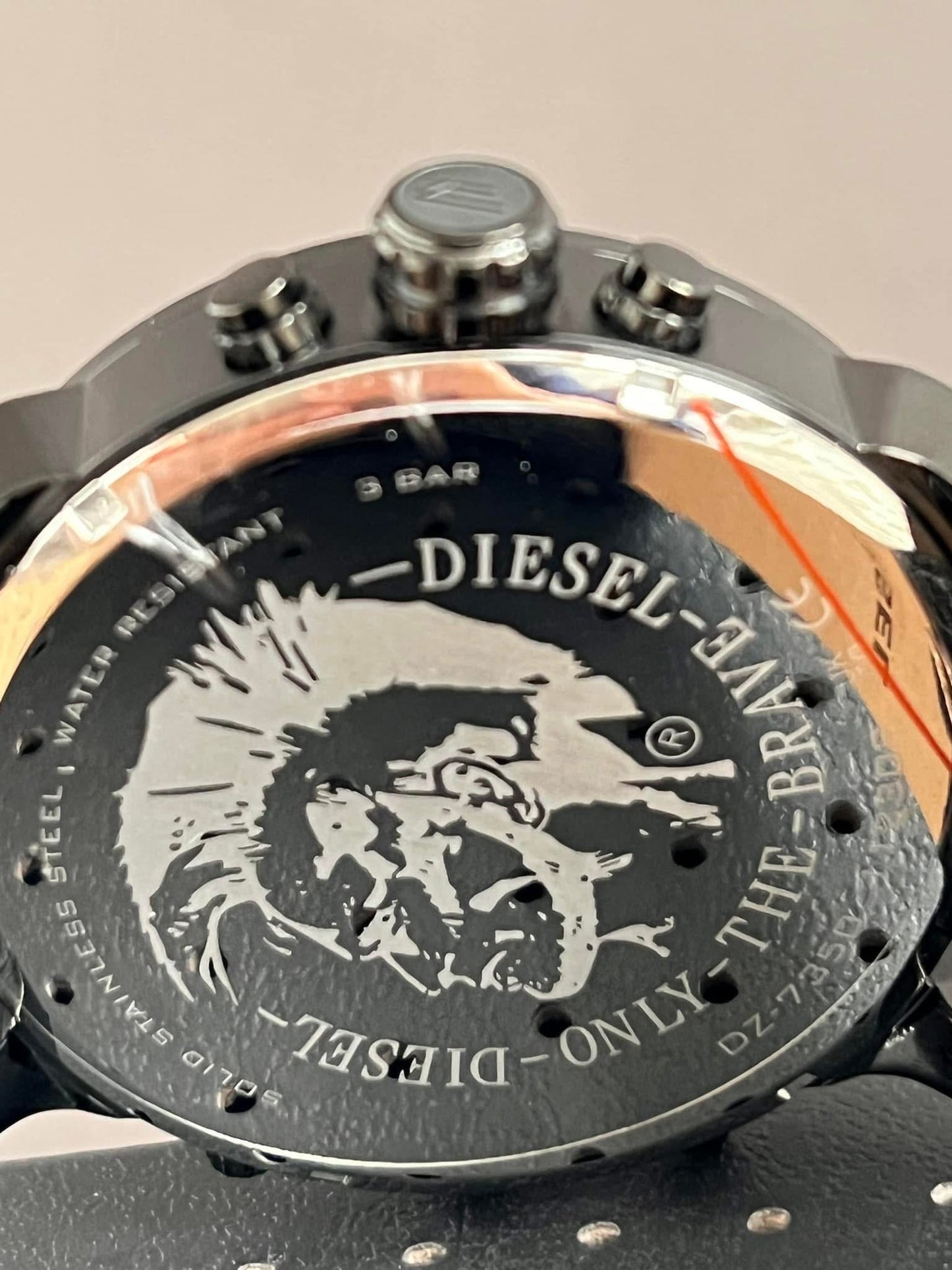 Diesel Men’s Mr. Daddy 2.0 Chrono Black Dial Leather Watch