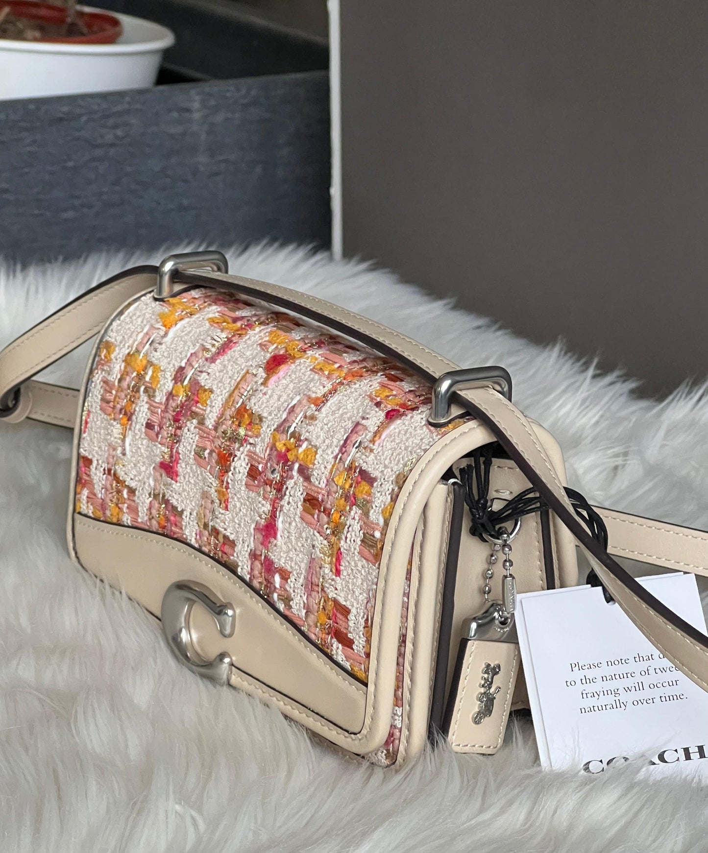 Coach Bandit Crossbody Bag in Tweed