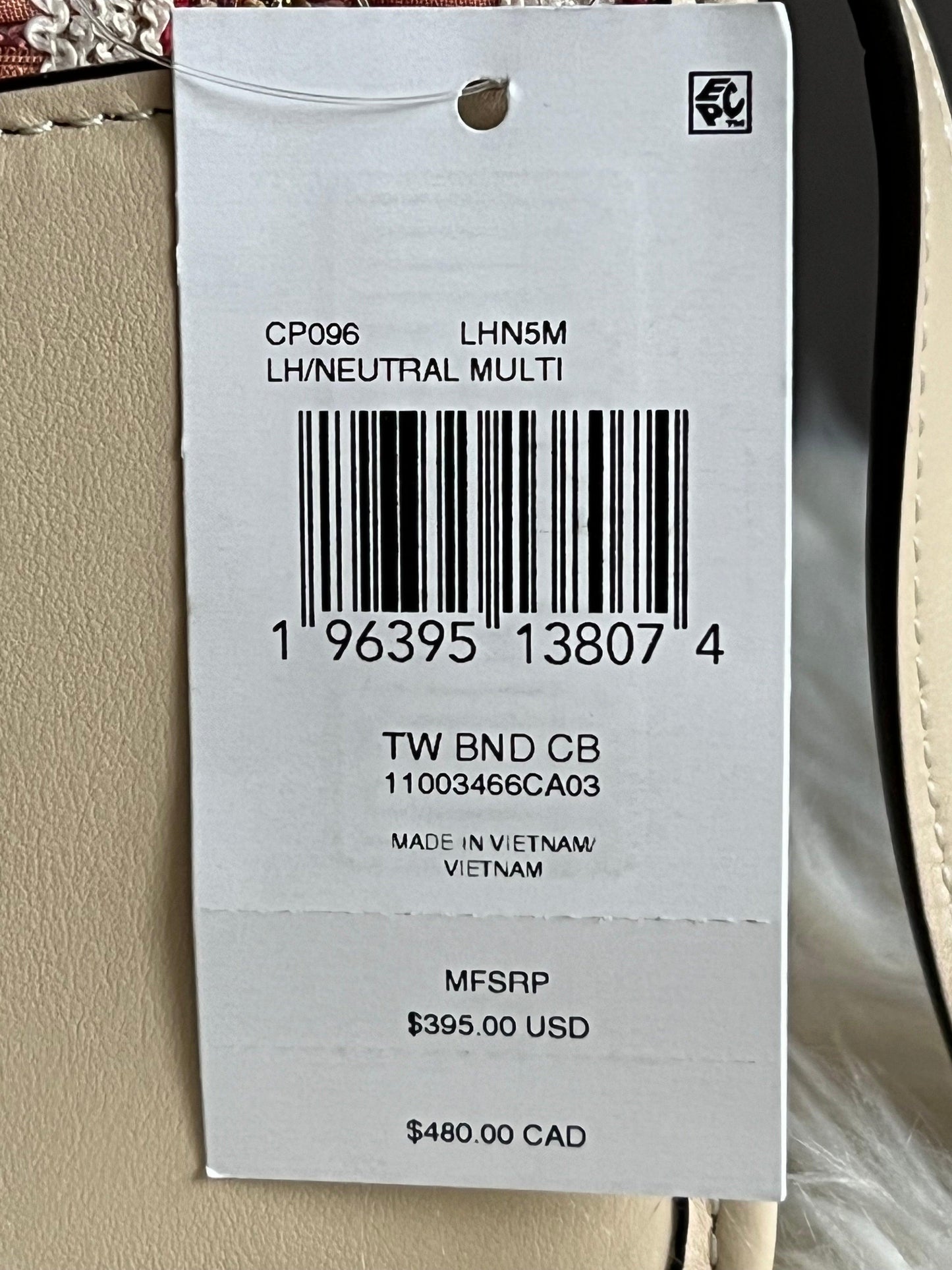 Coach Bandit Crossbody Bag in Tweed