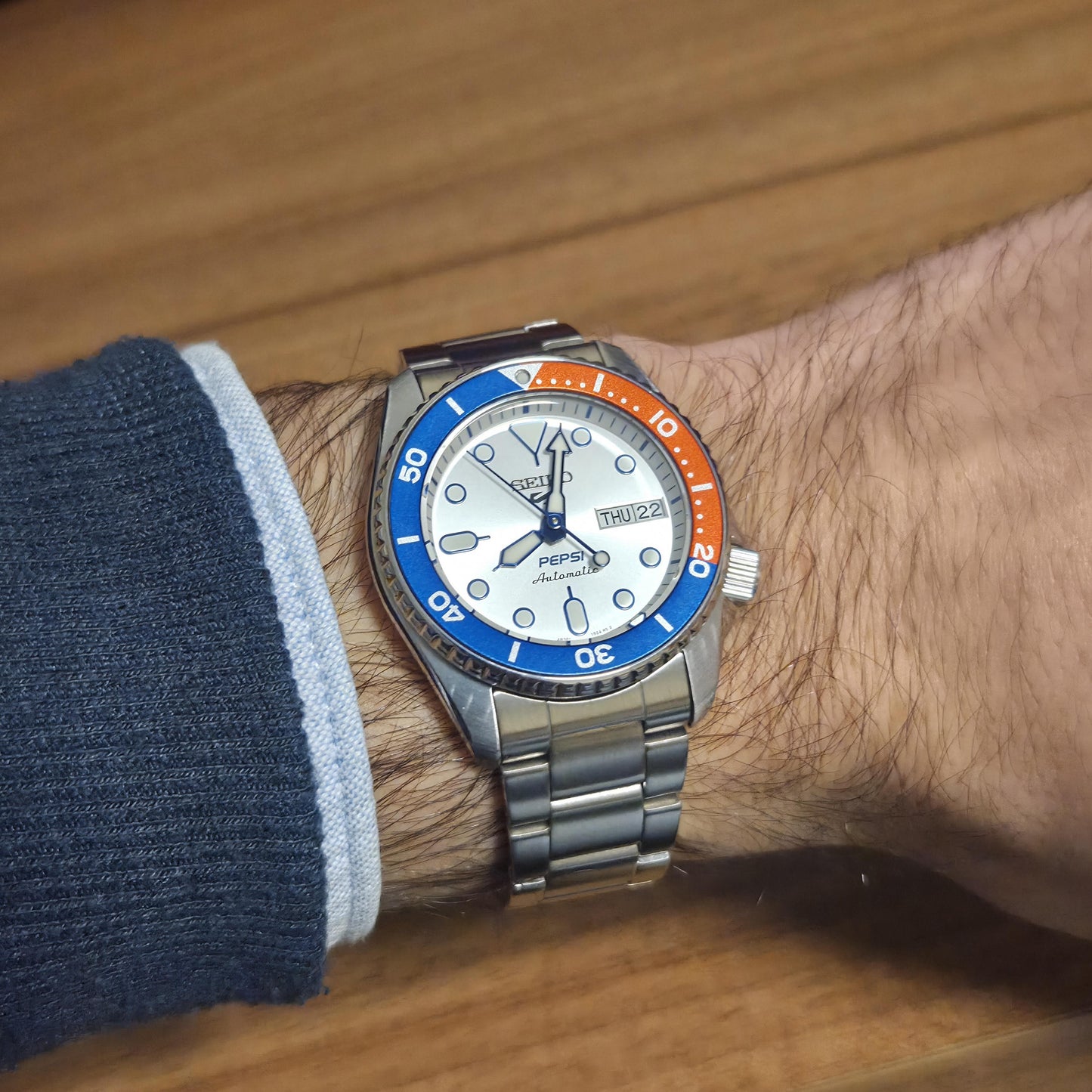 Seiko Men’s 5 Sports x Pepsi Limited Edition Automatic Stainless Watch