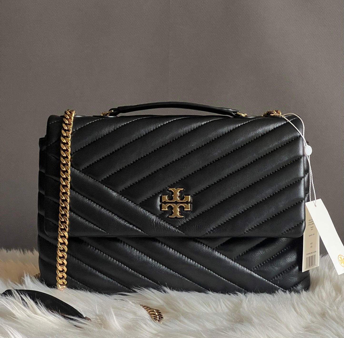 Tory Burch Kira Chevron Convertible Shoulder Bag