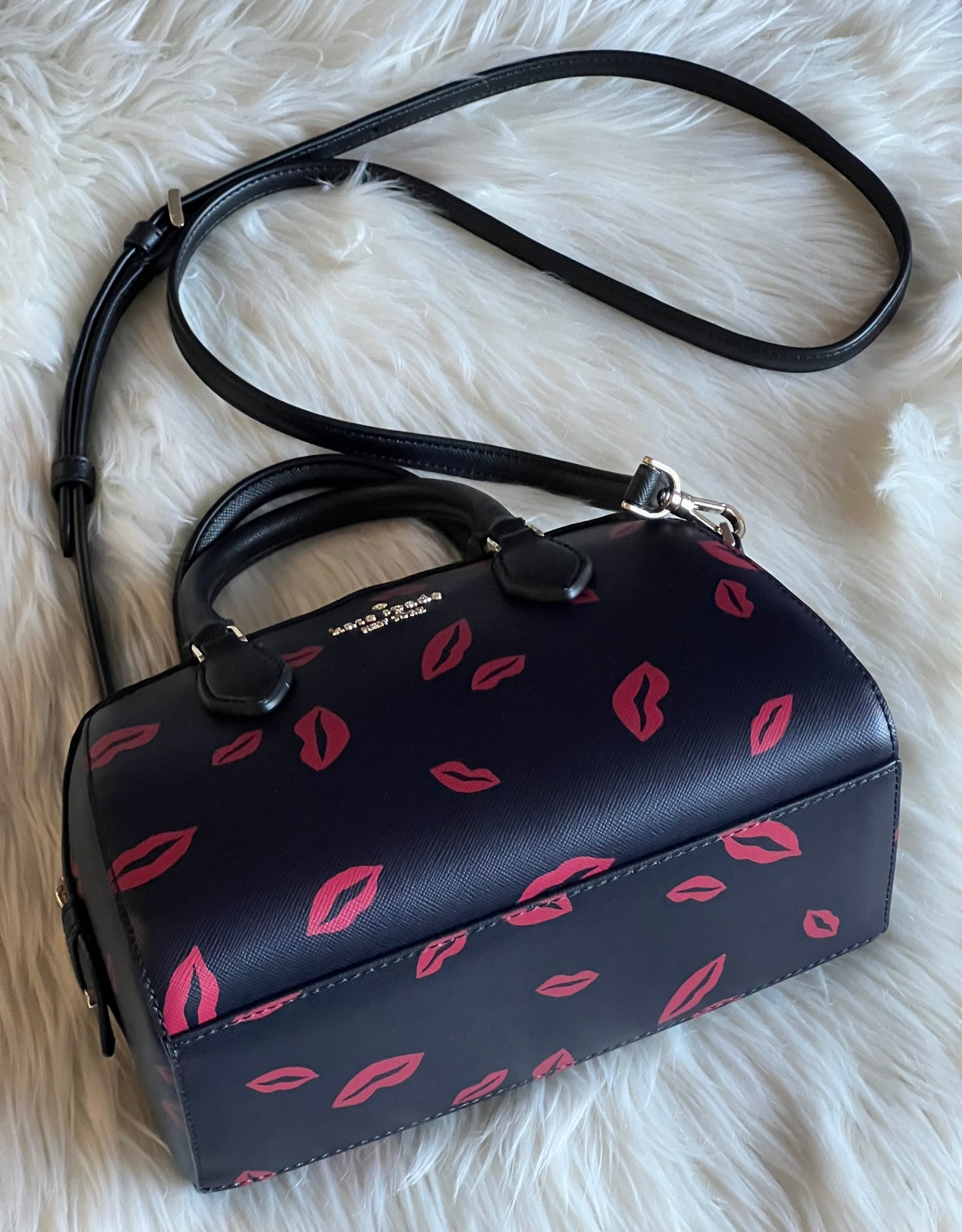 Kate Spade Madison Lip Toss Duffle Crossbody