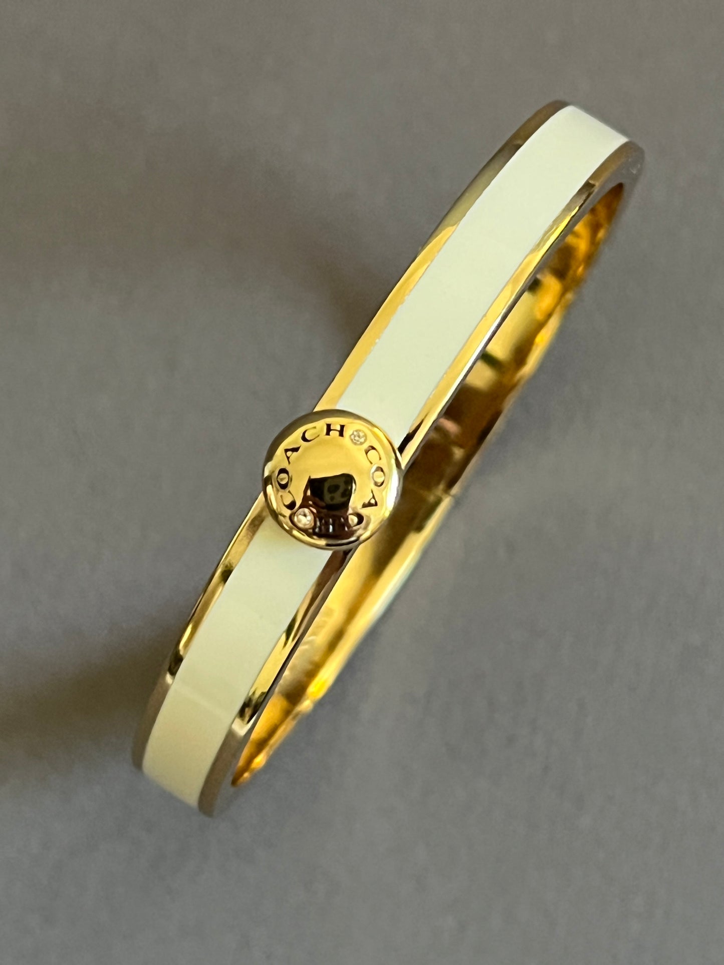 Coach Rivet Enamel Hinged Bangle