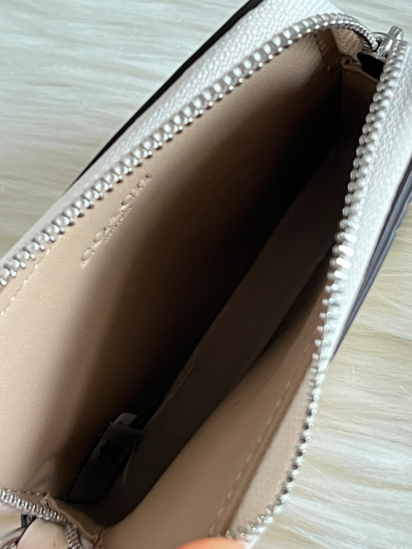 Coach Zip Card Case In Star Print