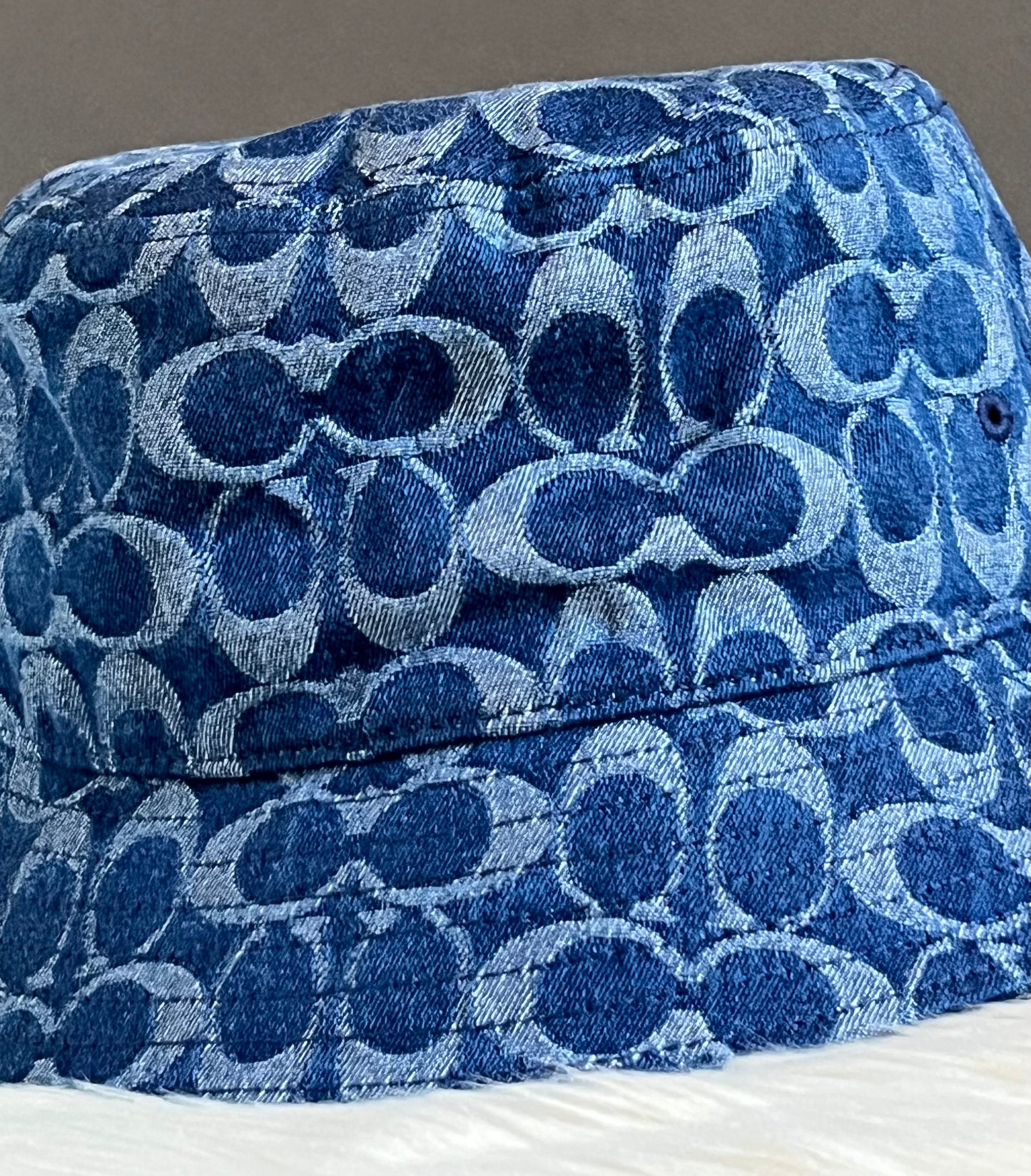 Coach Signature Denim Bucket Hat