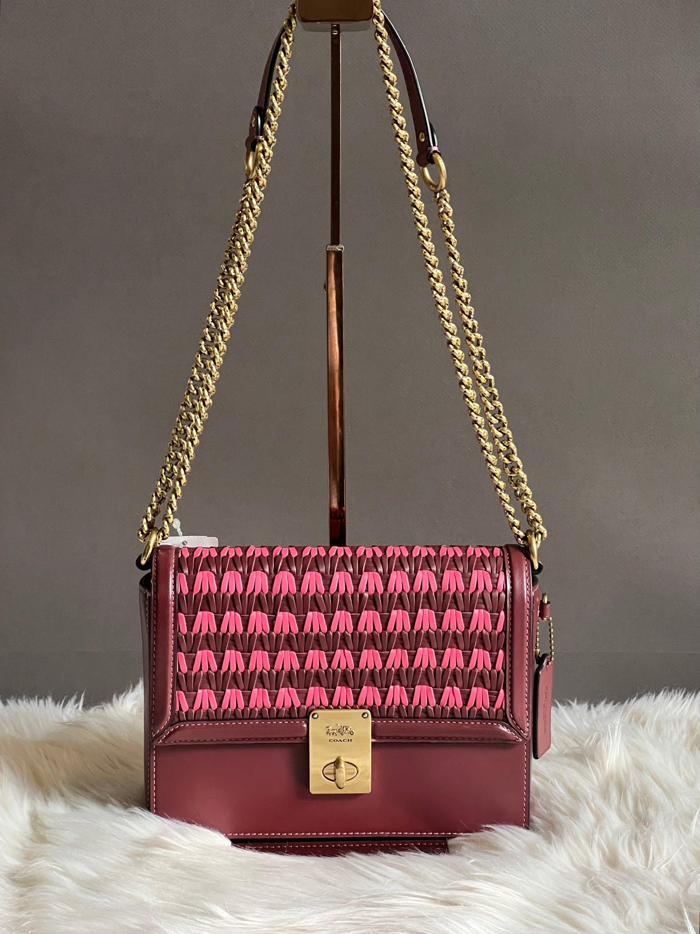 Coach Hutton Shoulder Bag with Quilting