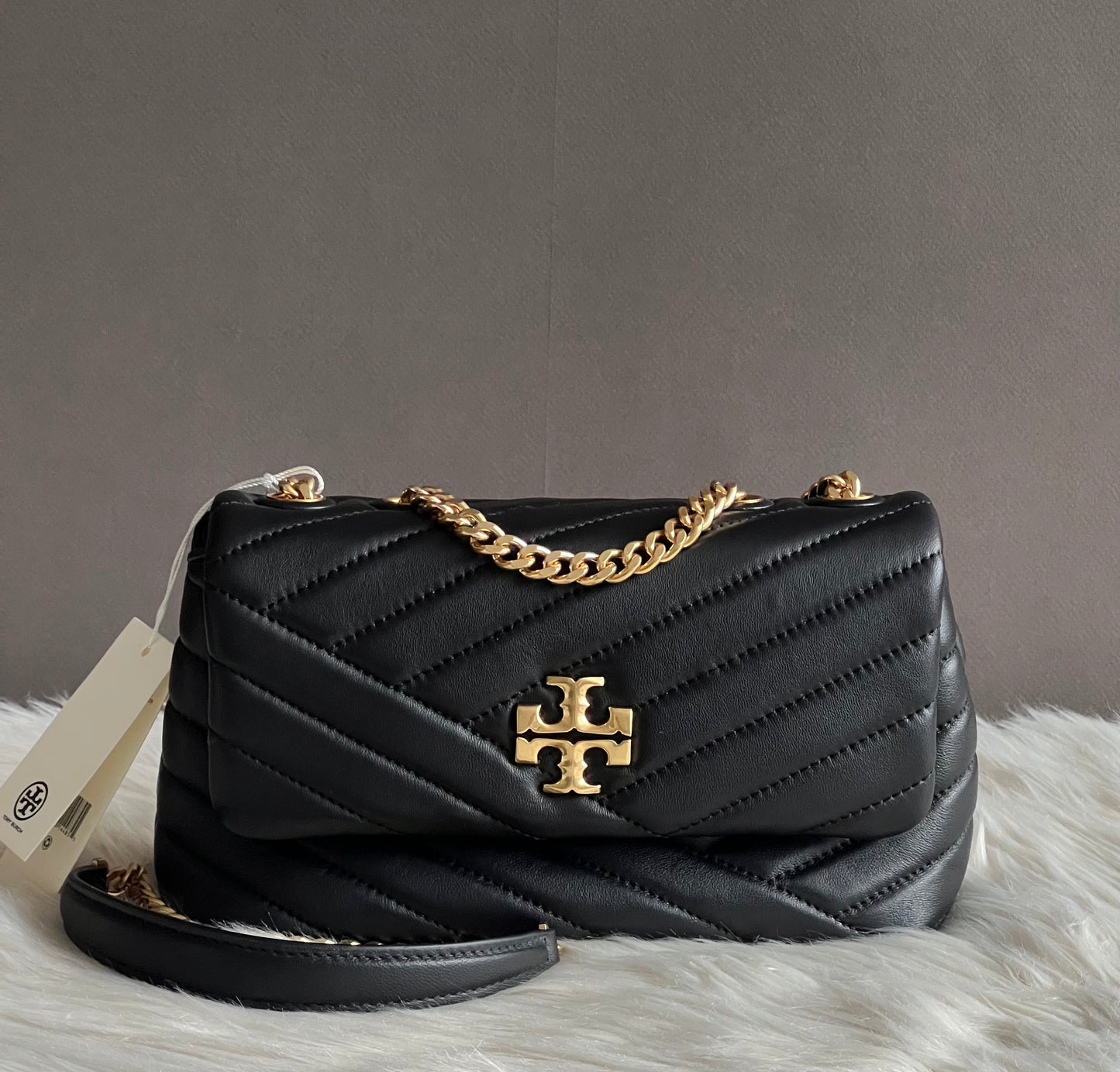 Tory Burch Small Kira Chevron Pleated Convertible Shoulder Bag